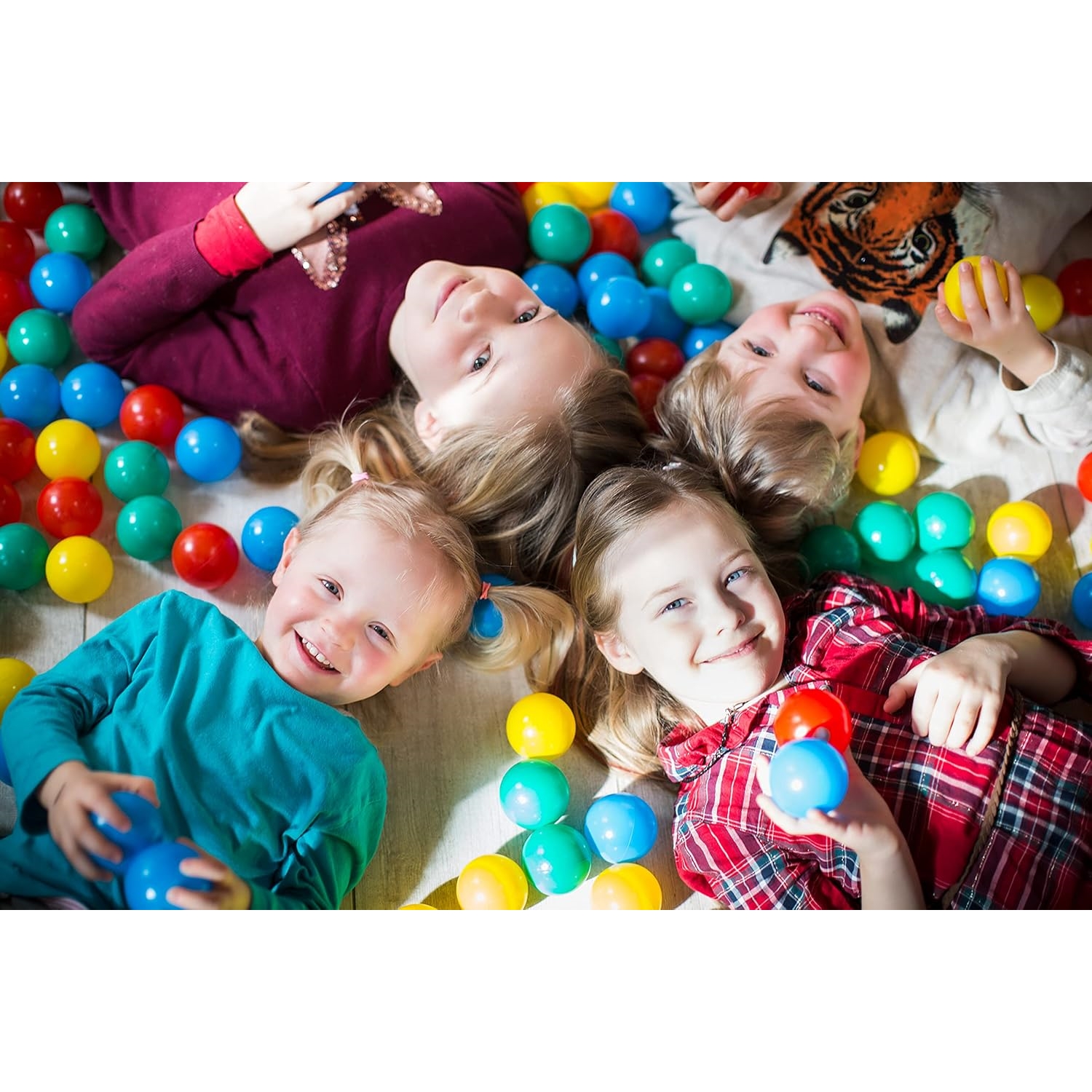 Knorrtoys 56789 Bälleset ca. Ø6 cm - 100 balls/colorful