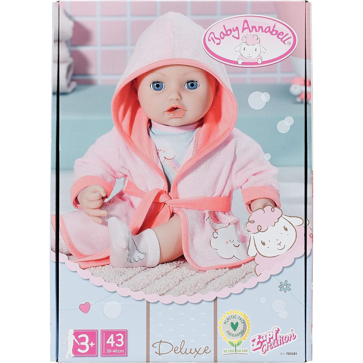 Zapf Creation 703281 Baby Annabell Deluxe Badezeit 43cm