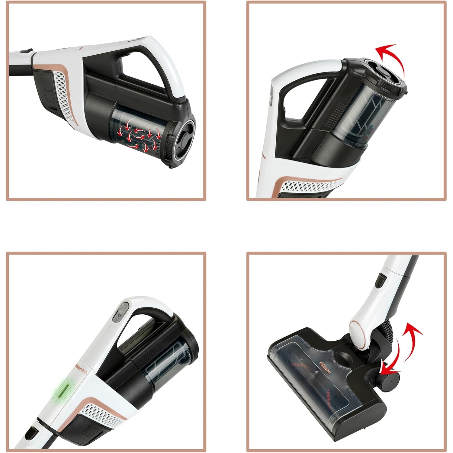 Theo Klein 6832 Miele - "Triflex" Staubsauger, weiß