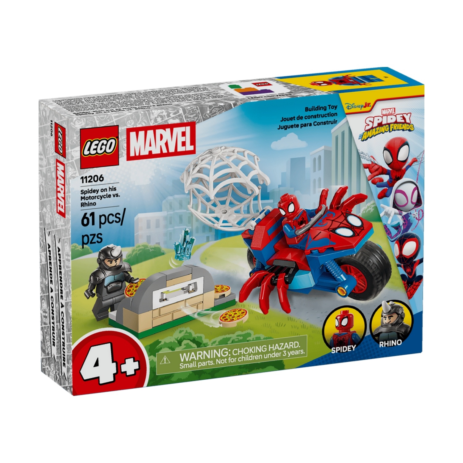 LEGO 11206 Marvel Spidey auf Motorrad vs. Rhino