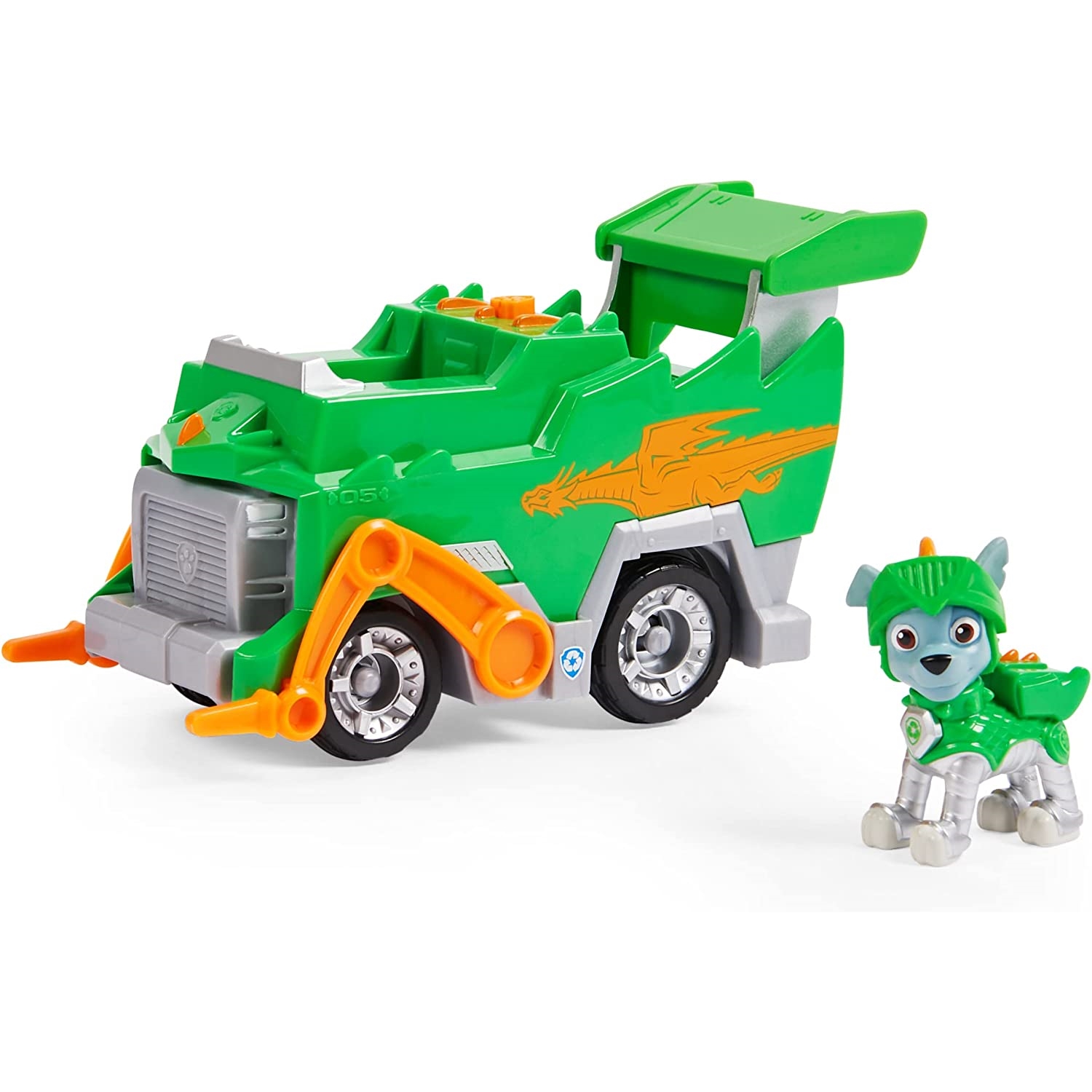 Spin Master 6063588 Paw Patrol Rescue Knights Deluxe Fahrzeug Rocky