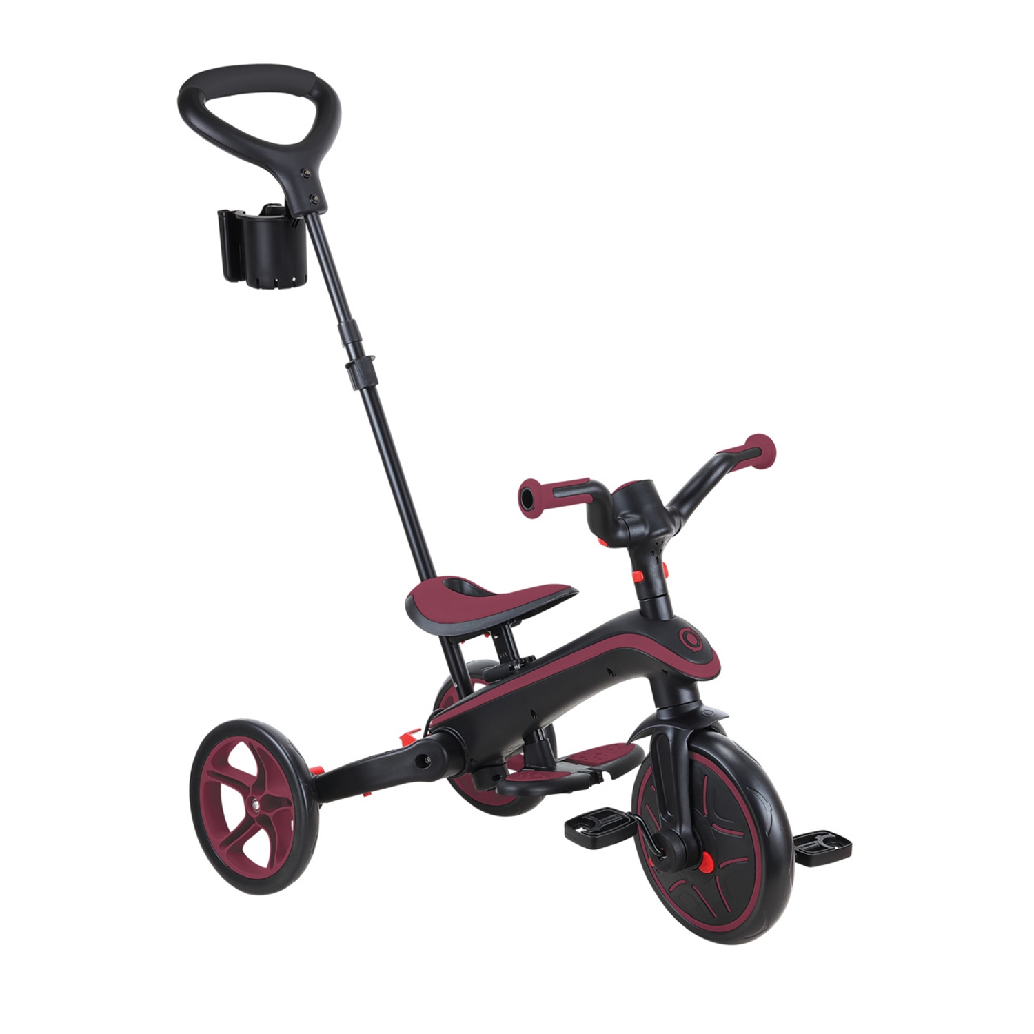 Globber 732-202-2 GLOBBER EXPLORER TRIKE FOLDABLE 4in1 dunkelrot