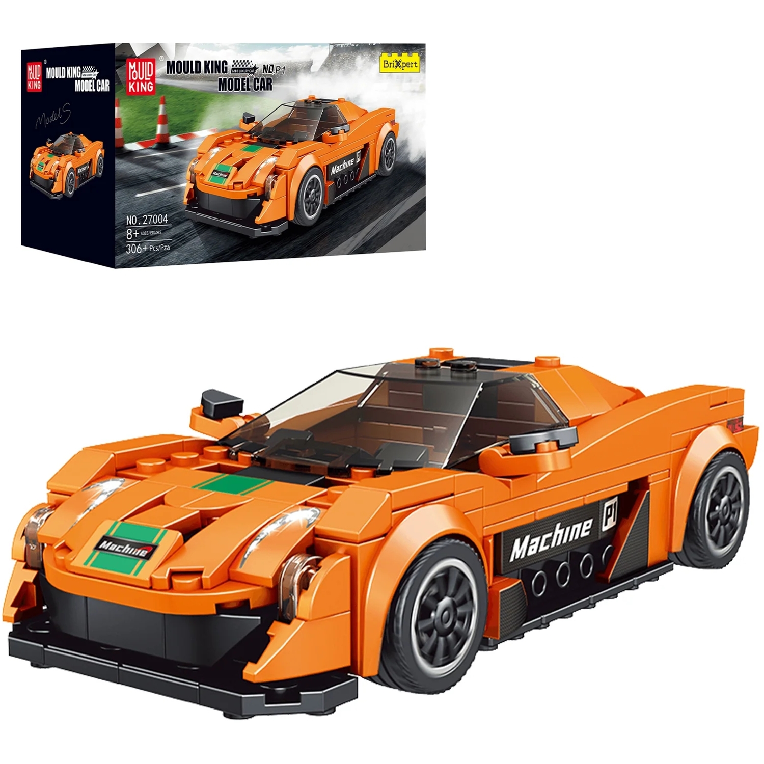 Mould King 27004 Sportwagen Mini P1 + Showcase