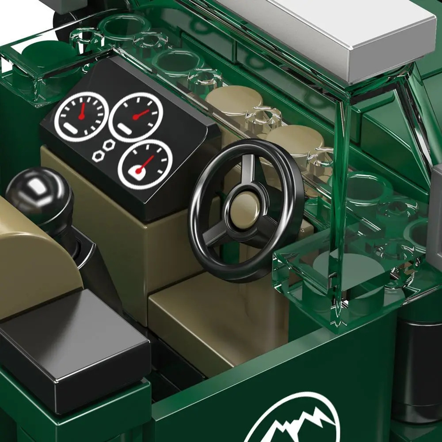 Mould King 27105 4-Liter Luxus-Oldtimer + Showcase