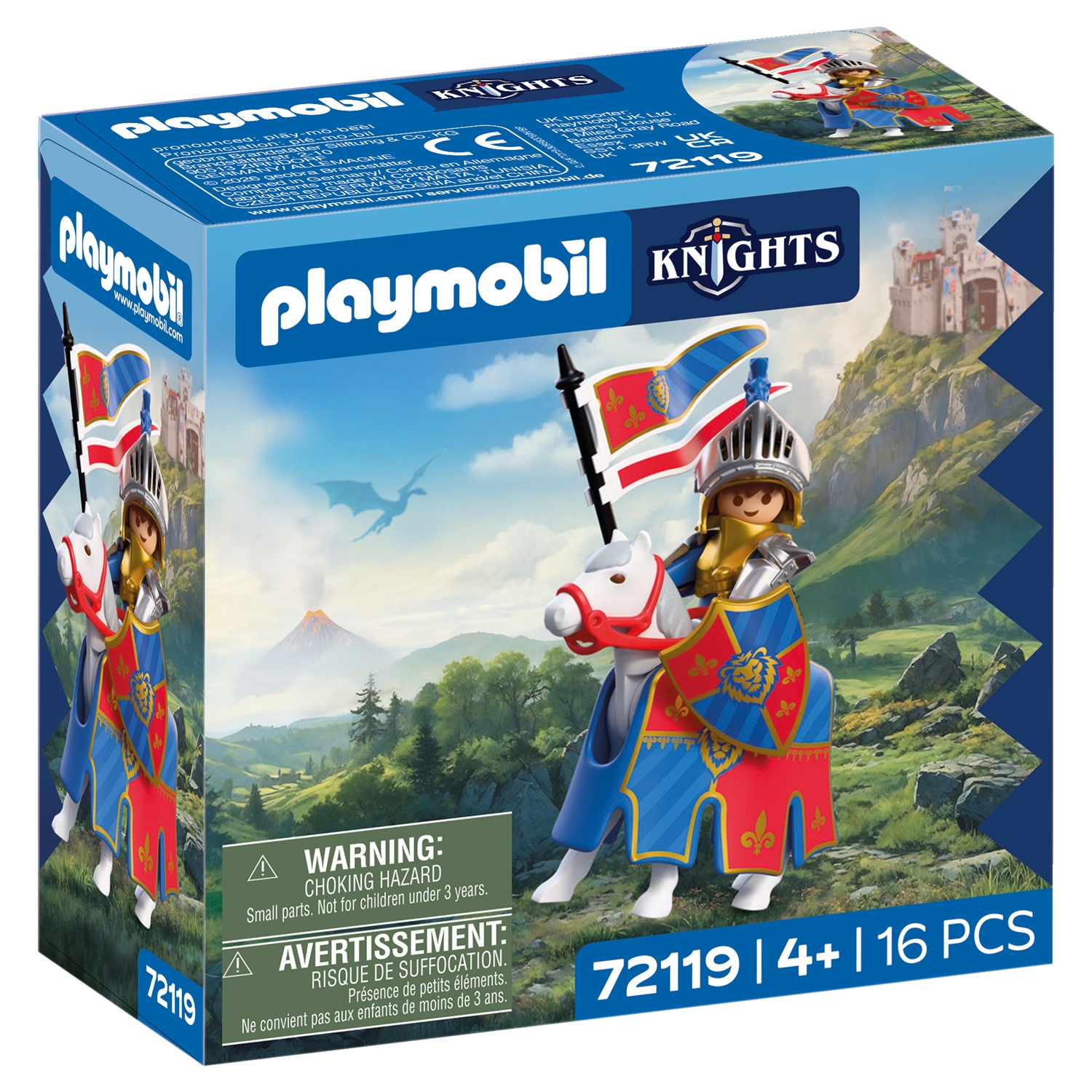PLAYMOBIL 72119 Knights Anführer Löwenritter
