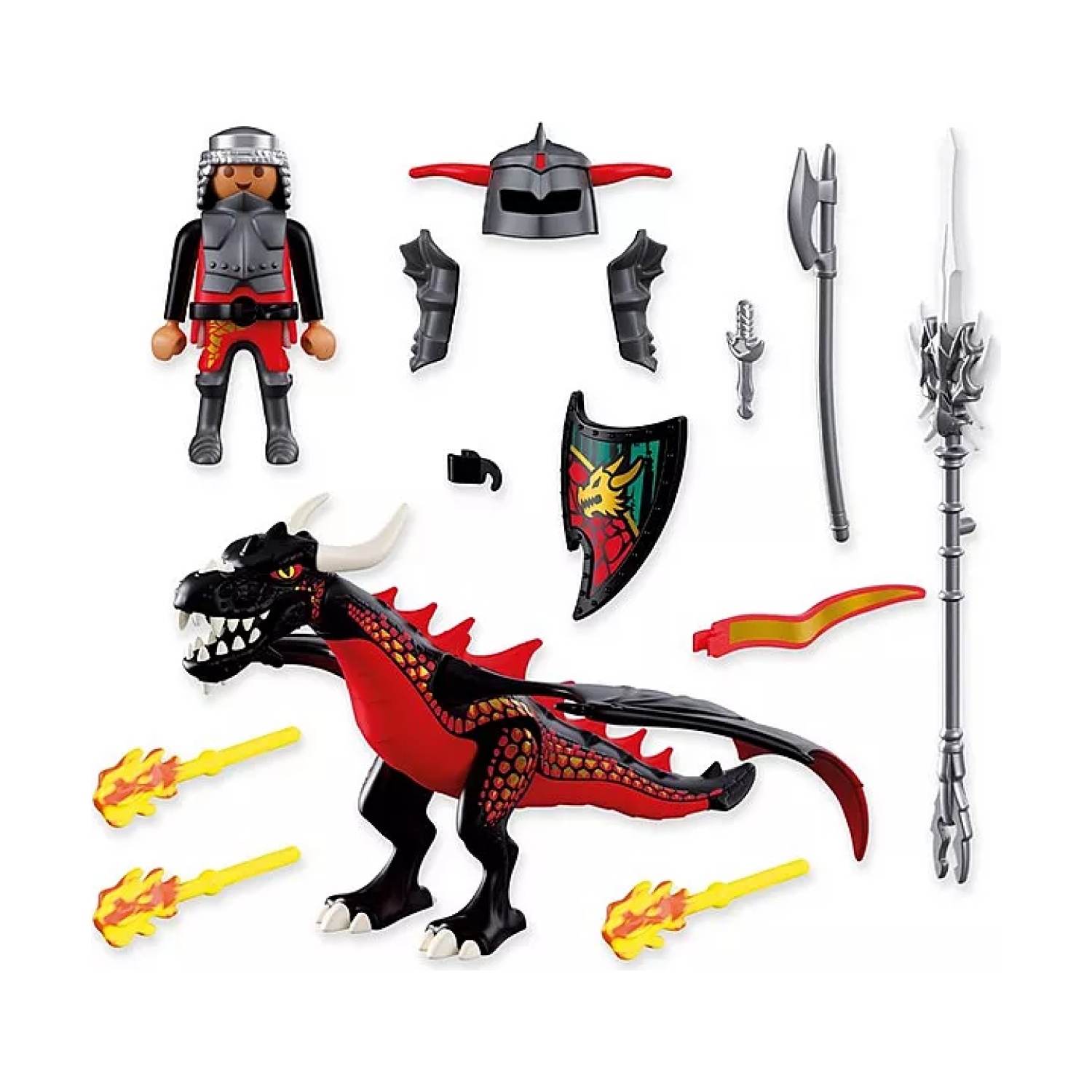 PLAYMOBIL 72114 Knights Schwarzer Drache