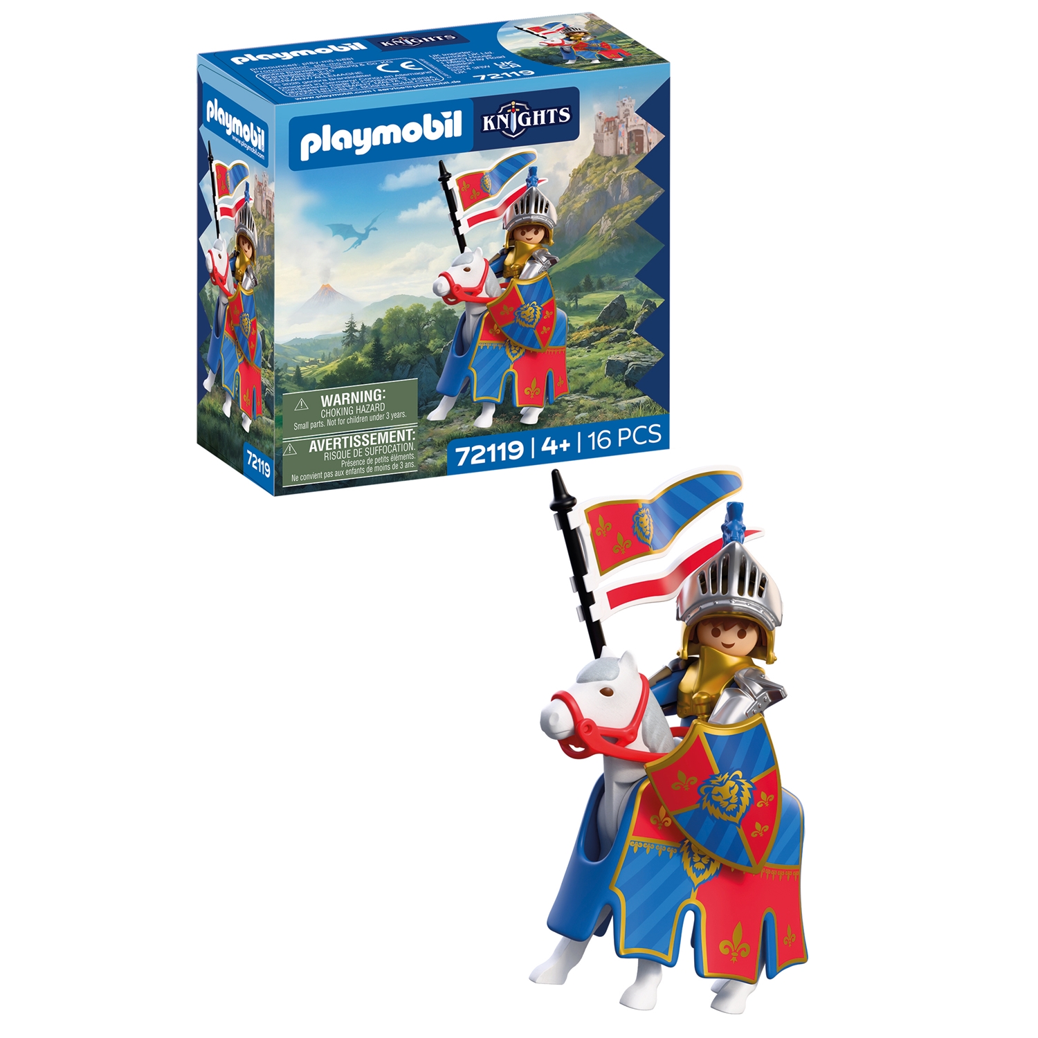 PLAYMOBIL 72119 Knights Anführer Löwenritter