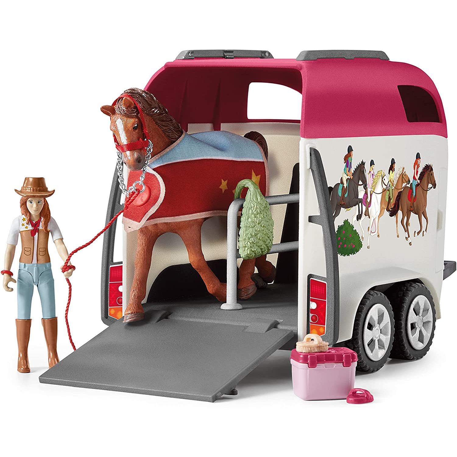 Schleich 42535 Horse Club Abenteuer mit Auto und Pferdeanhänger