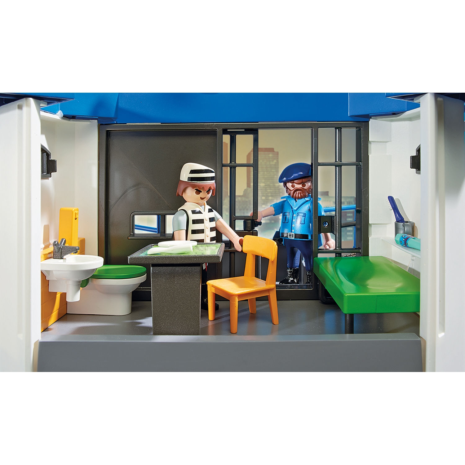PLAYMOBIL 6872 Polizei-Kommandozentrale mit Gefängnis