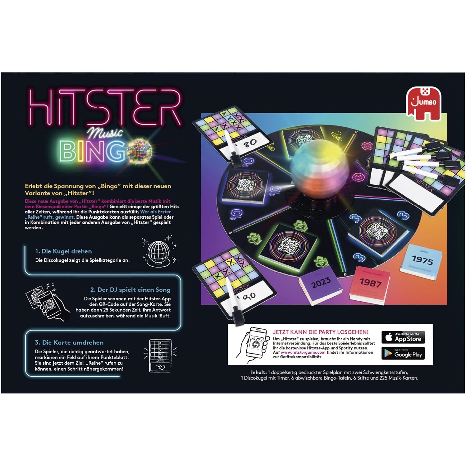 Jumbo Spiele 1110100383 Hitster Bingo