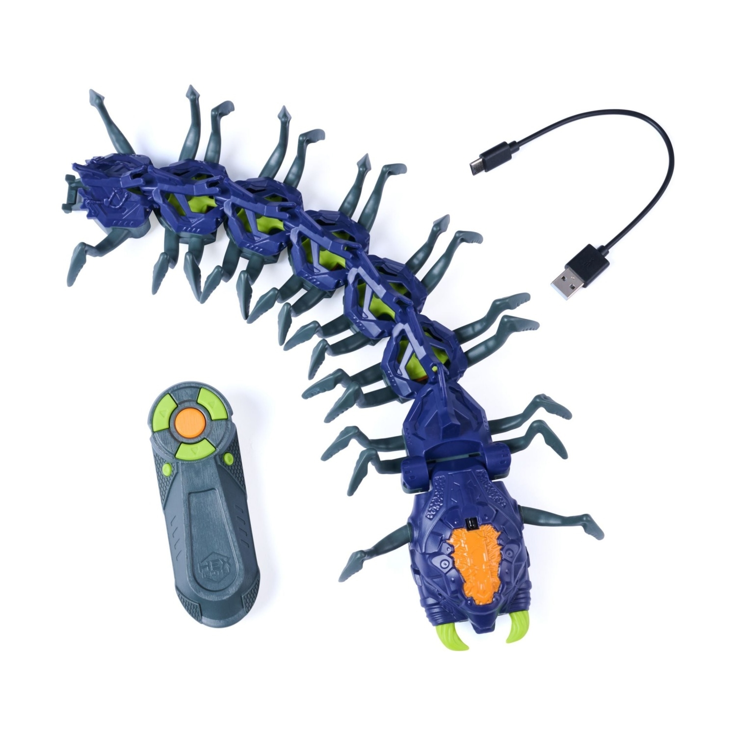 Spin Master 6076554 HEX BOTS Flitzender Tasusendfüßler RC