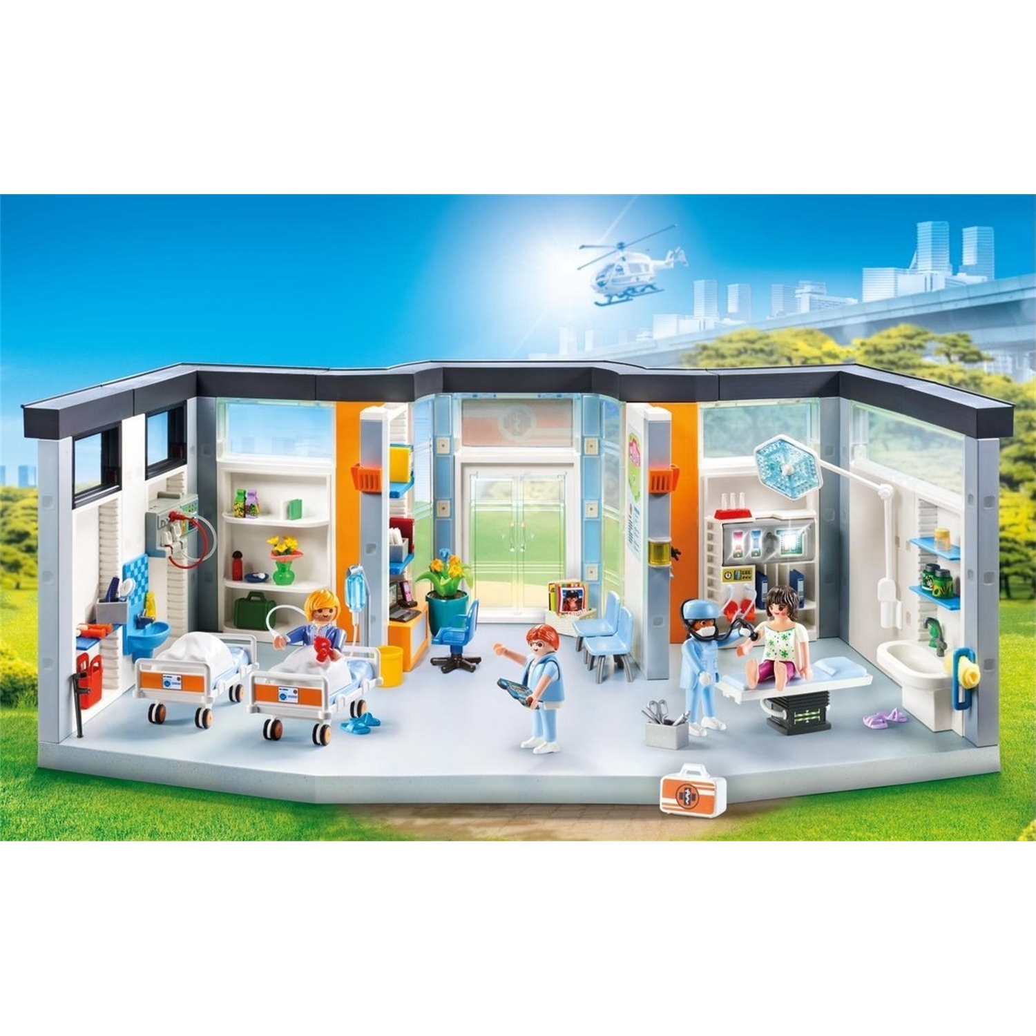 PLAYMOBIL 70191 Krankenhaus mit Einrichtung