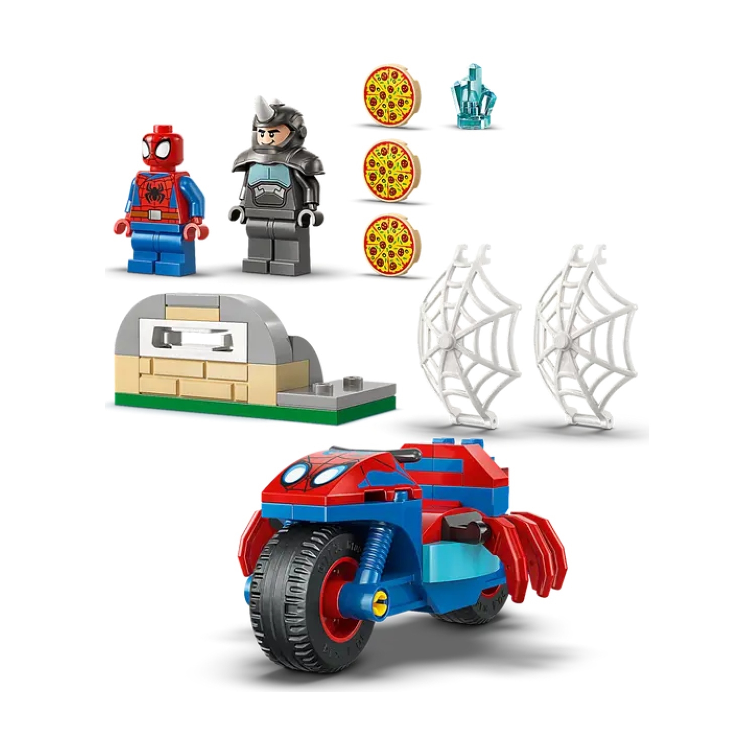 LEGO 11206 Marvel Spidey auf Motorrad vs. Rhino