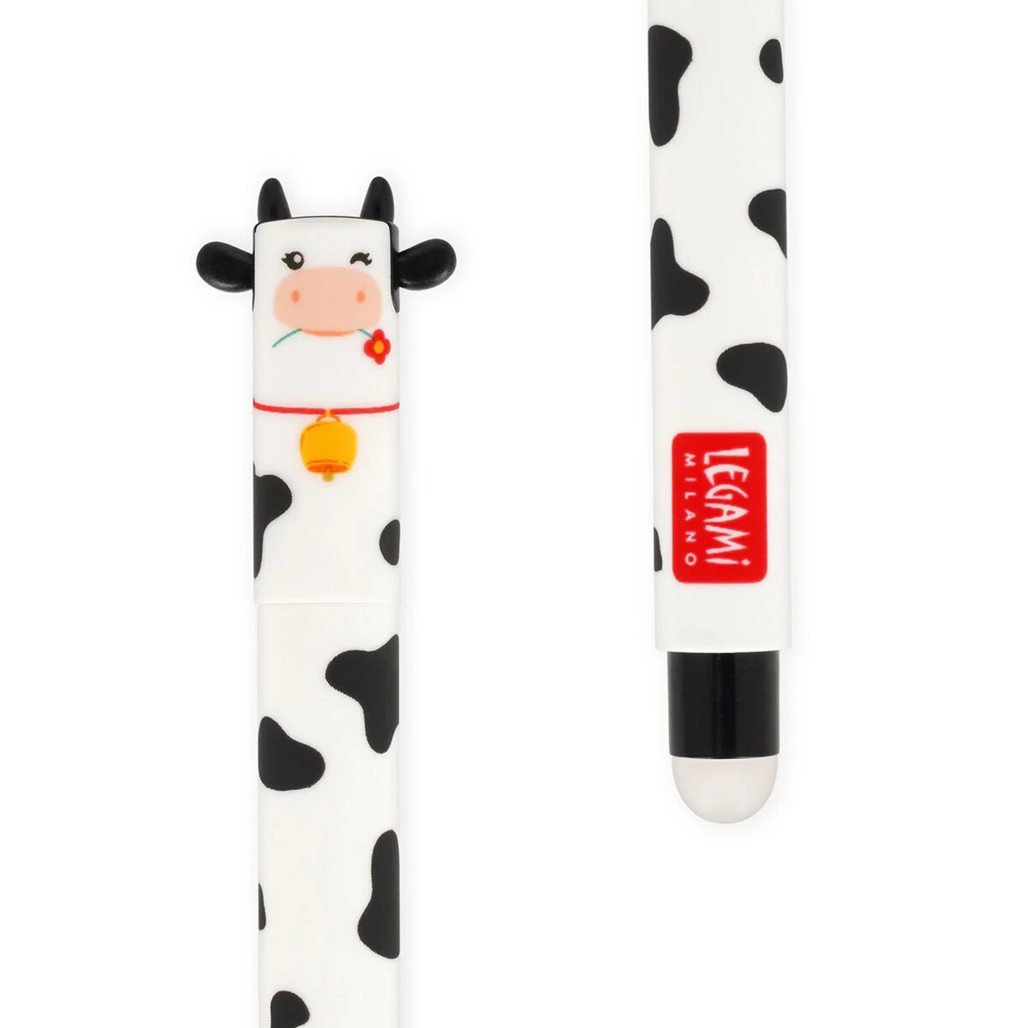 Legami EPSET0016 FARM SWEET FARM - SET OF 4 ERASABLE GEL PENS - COW