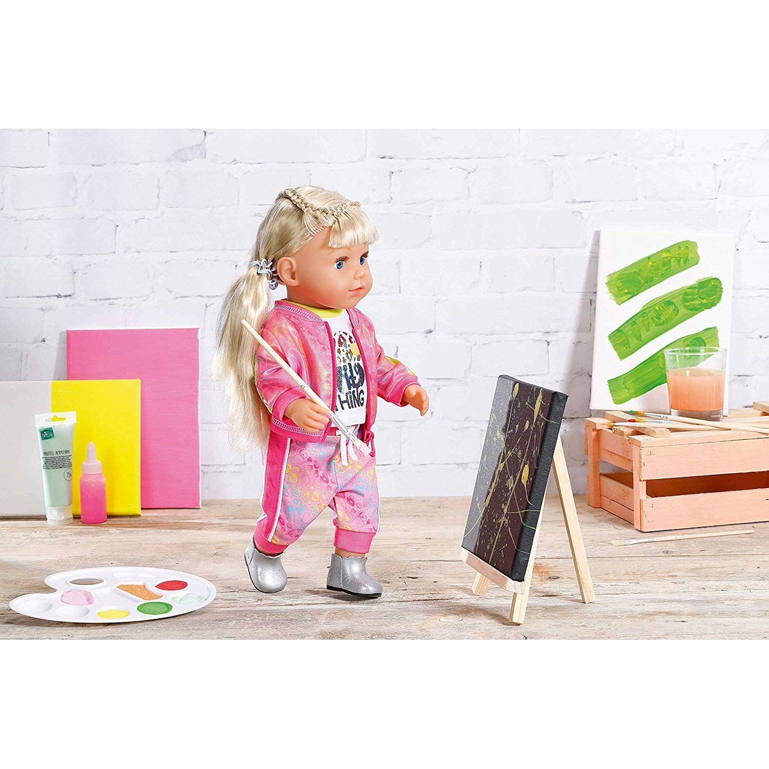 Zapf Creation 828335 BABY Born Deluxe Trendiges Pink Set, 43cm