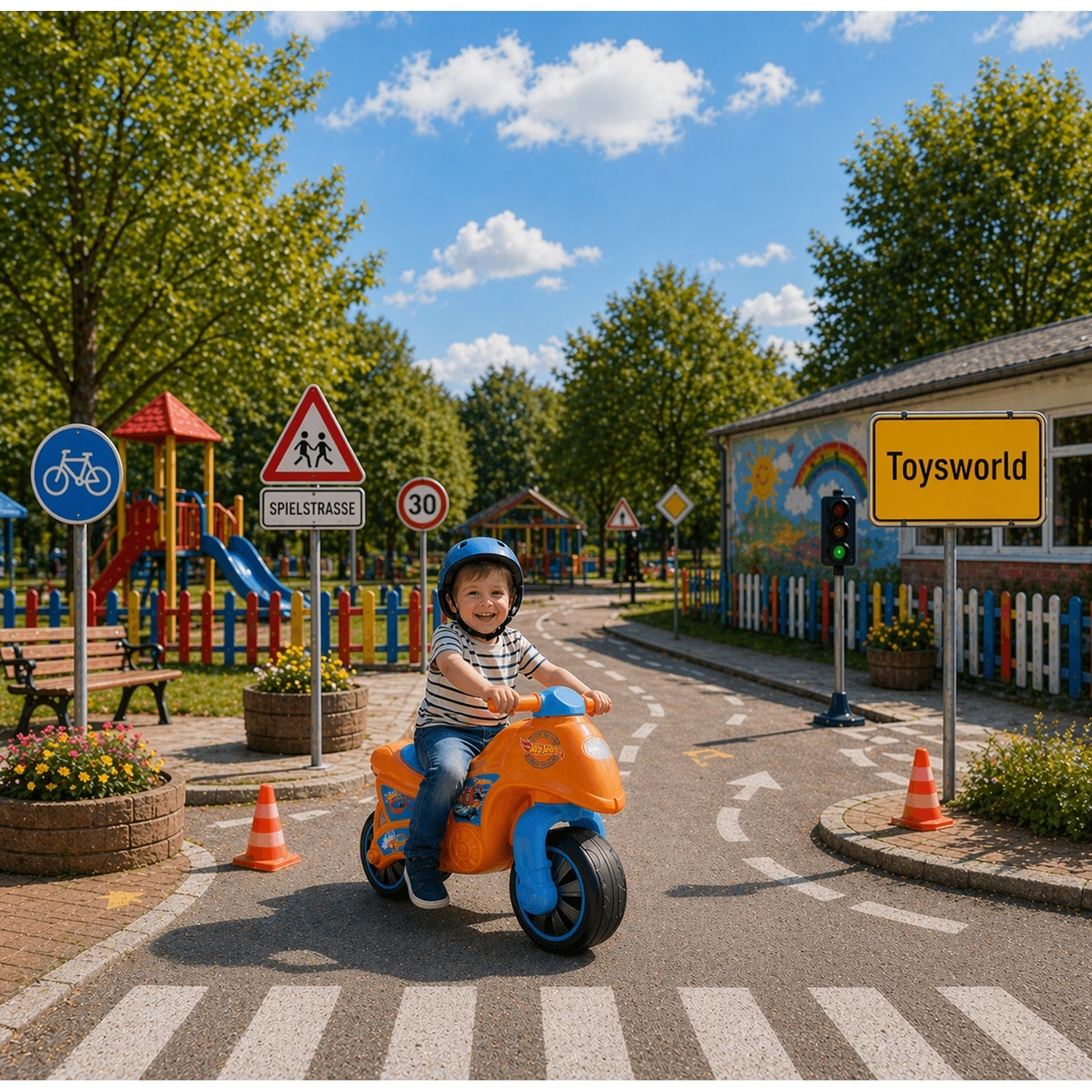 Dolu 2315 Hot Wheels Laufrad-Motorrad