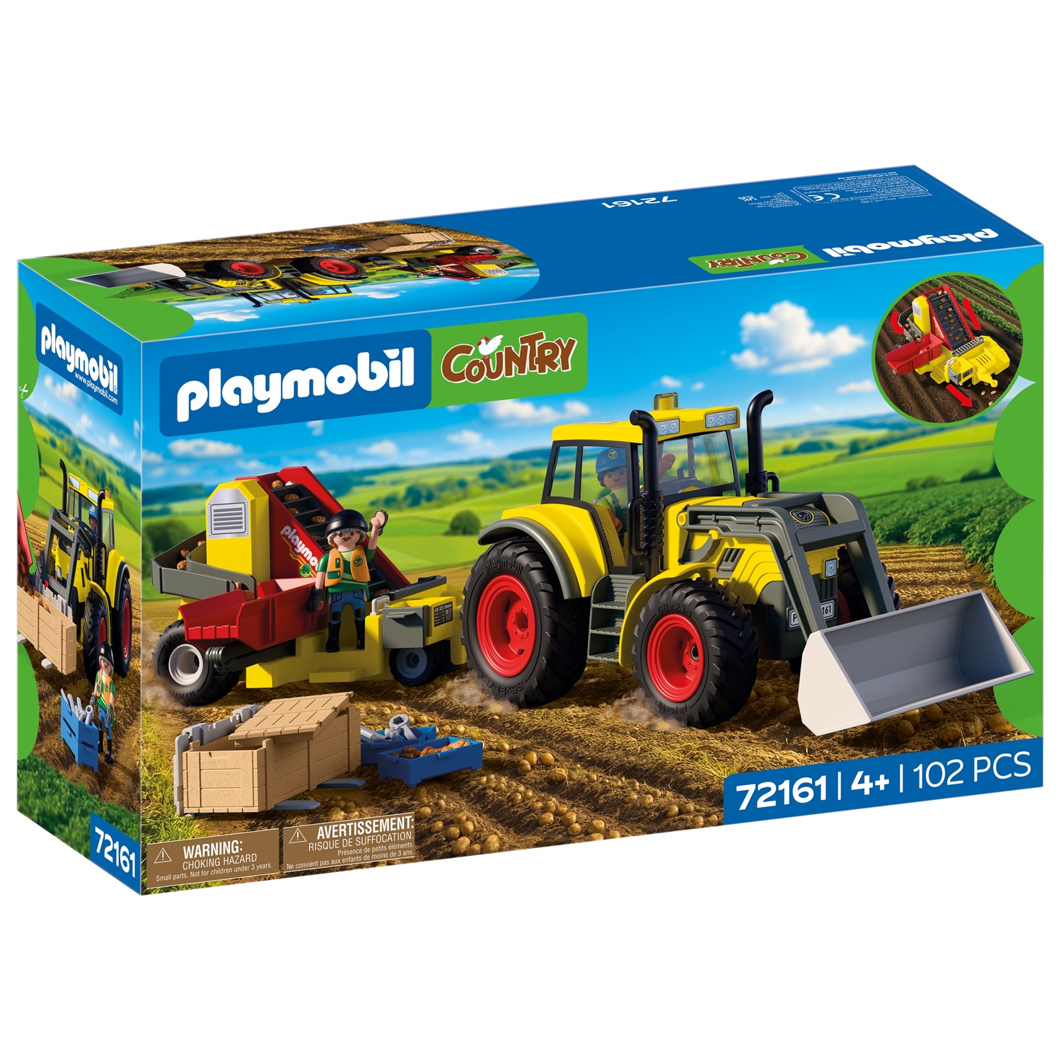 PLAYMOBIL 72161 Großer Traktor mit Kartoffelroder