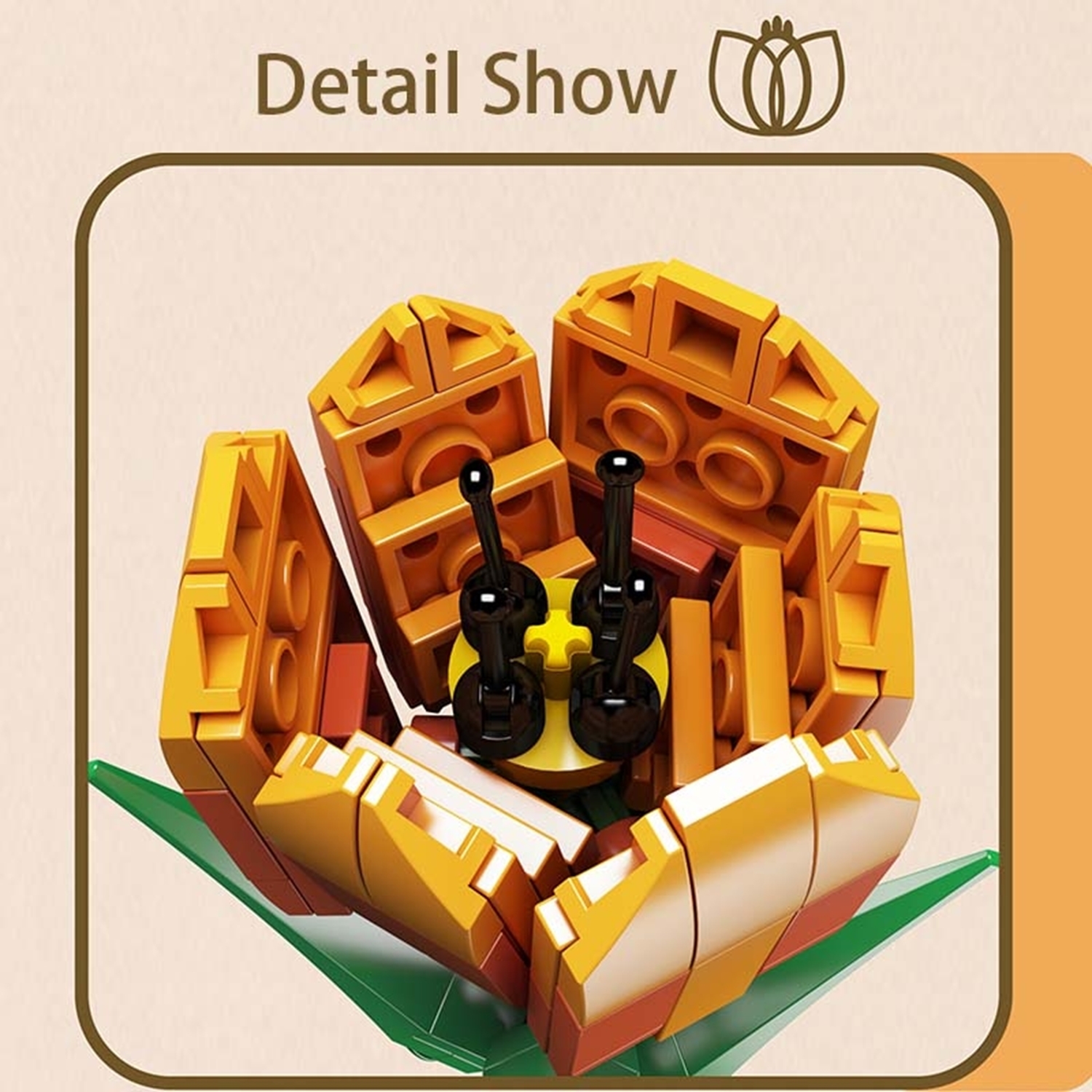 Mould King 24013 Tulpe orange