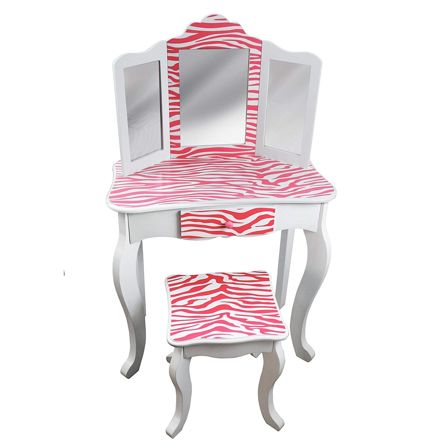 Bayer Chic 2000 TD-11670B Schminktisch mit Hocker, Zebradesign