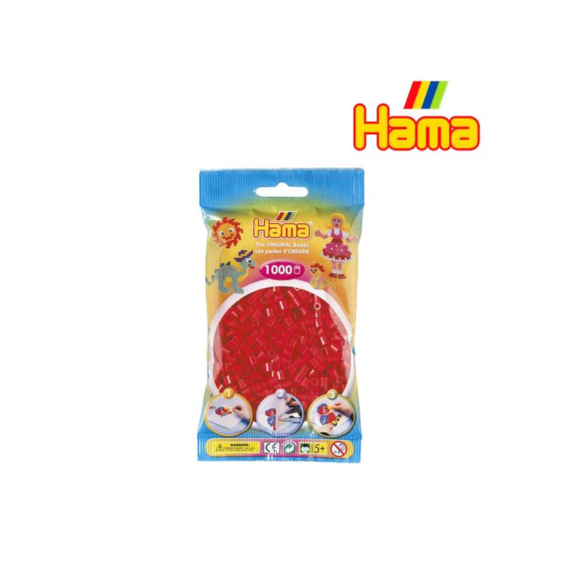 Hama 207-05 Perlen-Btl., 1000 Stck, rot