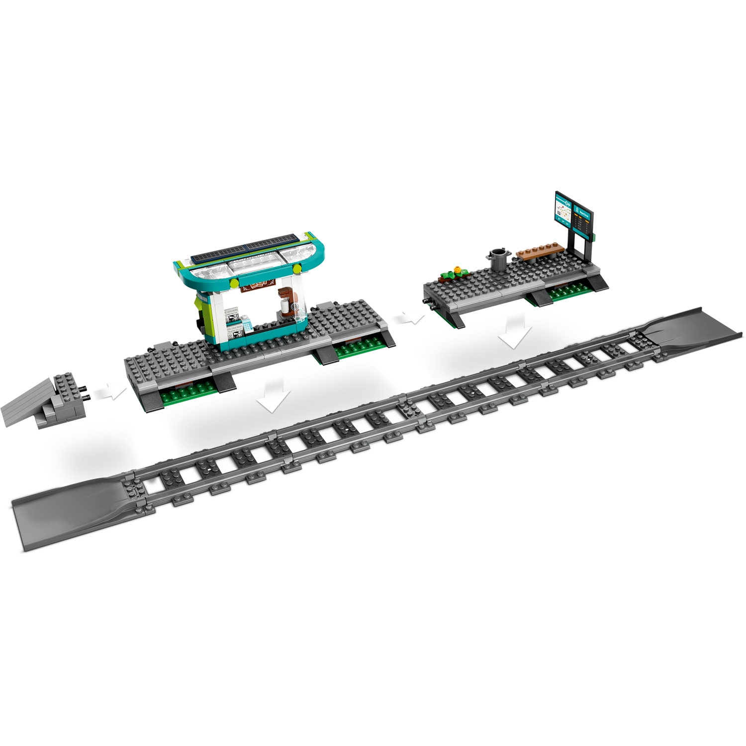 LEGO 60423 City Straßenbahn mit Haltestelle