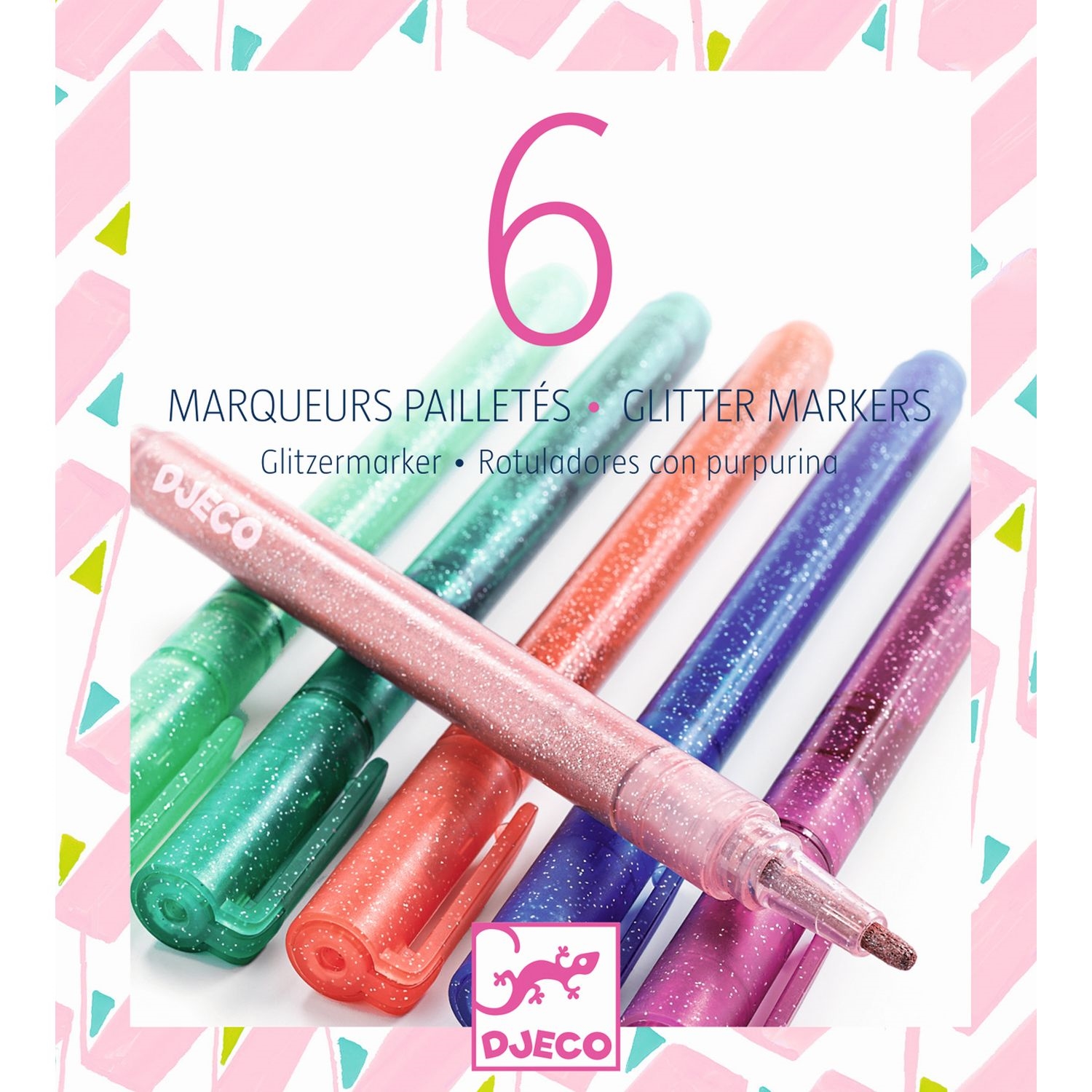 Djeco DJ08877 Farben: Glitzer Marker Sweet