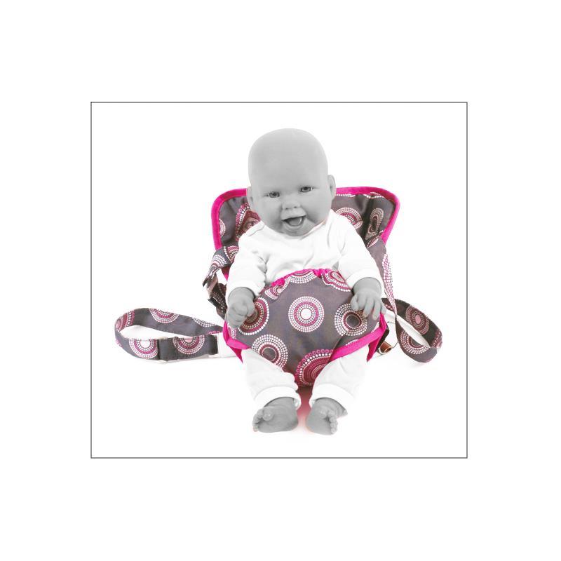 Bayer Chic 2000 782-87 Puppen-Tragegurt, Hot Pink Pearls