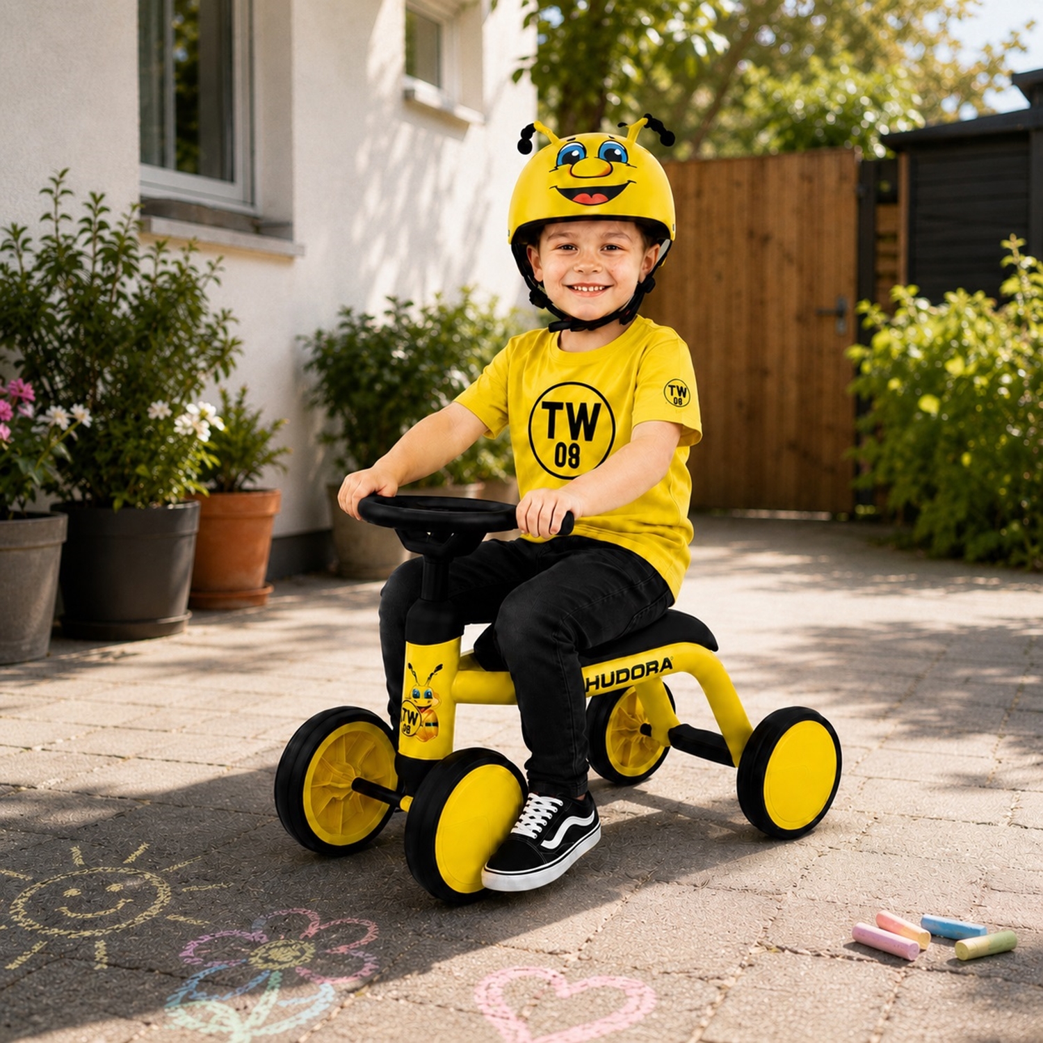 Hudora 10908 Laufrad Up 6", BVB Edition