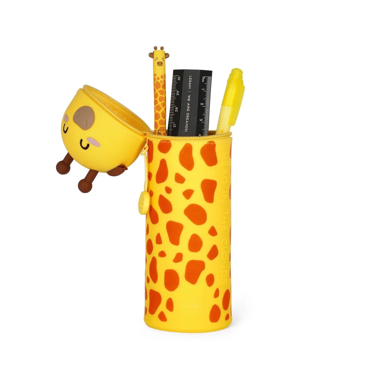 Legami KA0017 2-IN-1 SILICONE PENCIL CASE - KAWAII - GIRAFFE