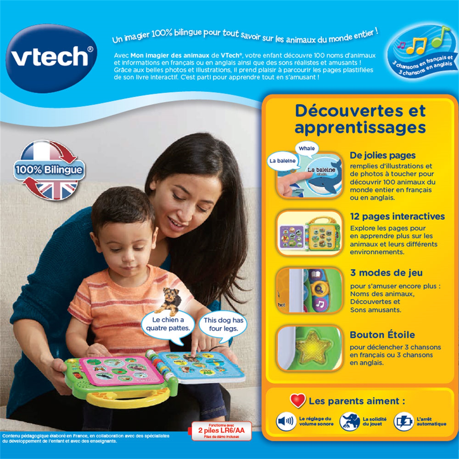 Vtech 80-611205 Mon imagi'tablette interactive