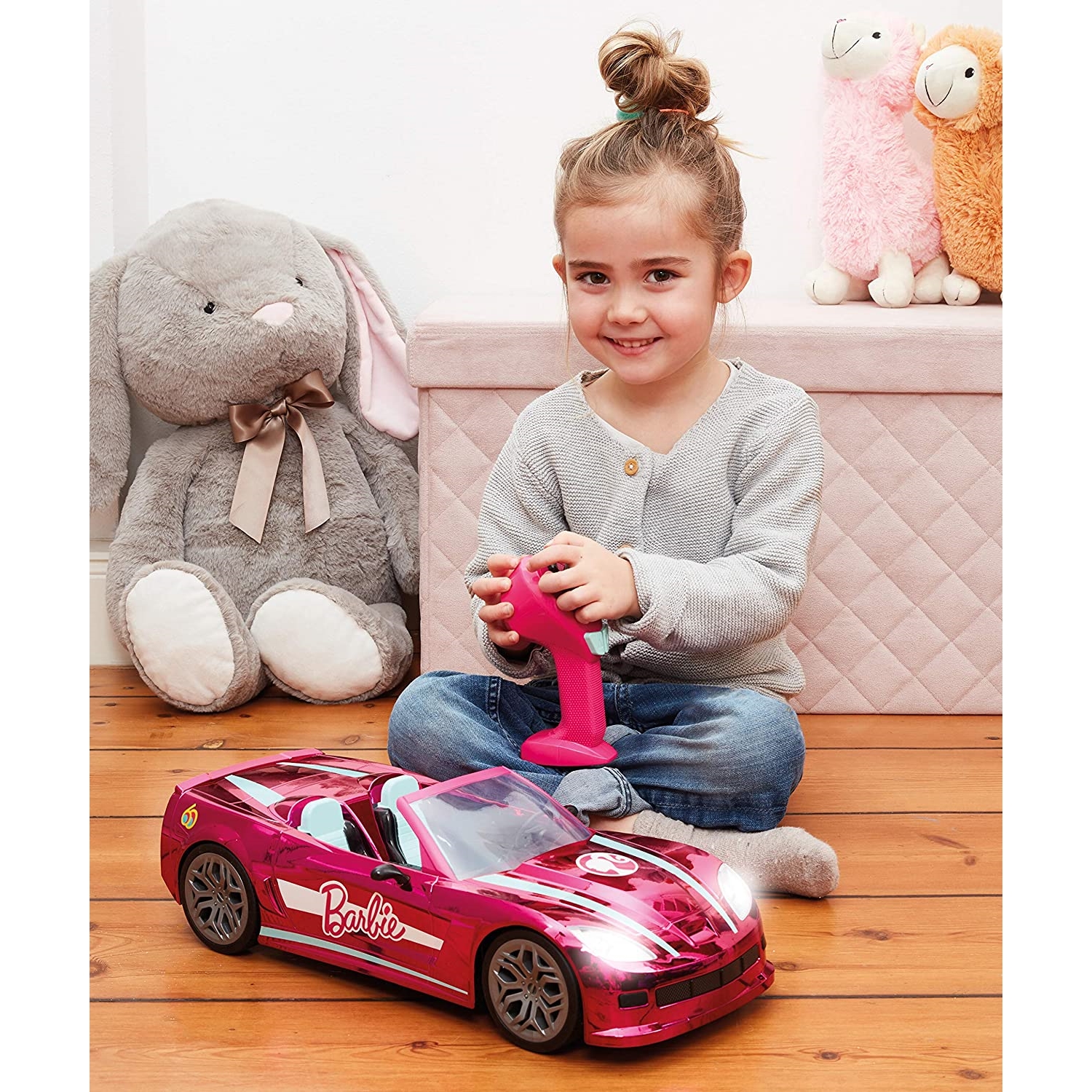 Happy People 63619pink HP RC - Barbie RC Convertible Car