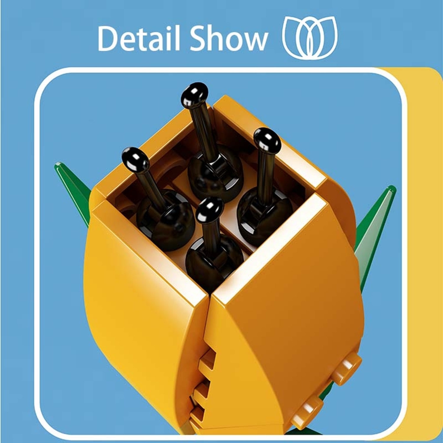 Mould King 24012 Tulpe gelb