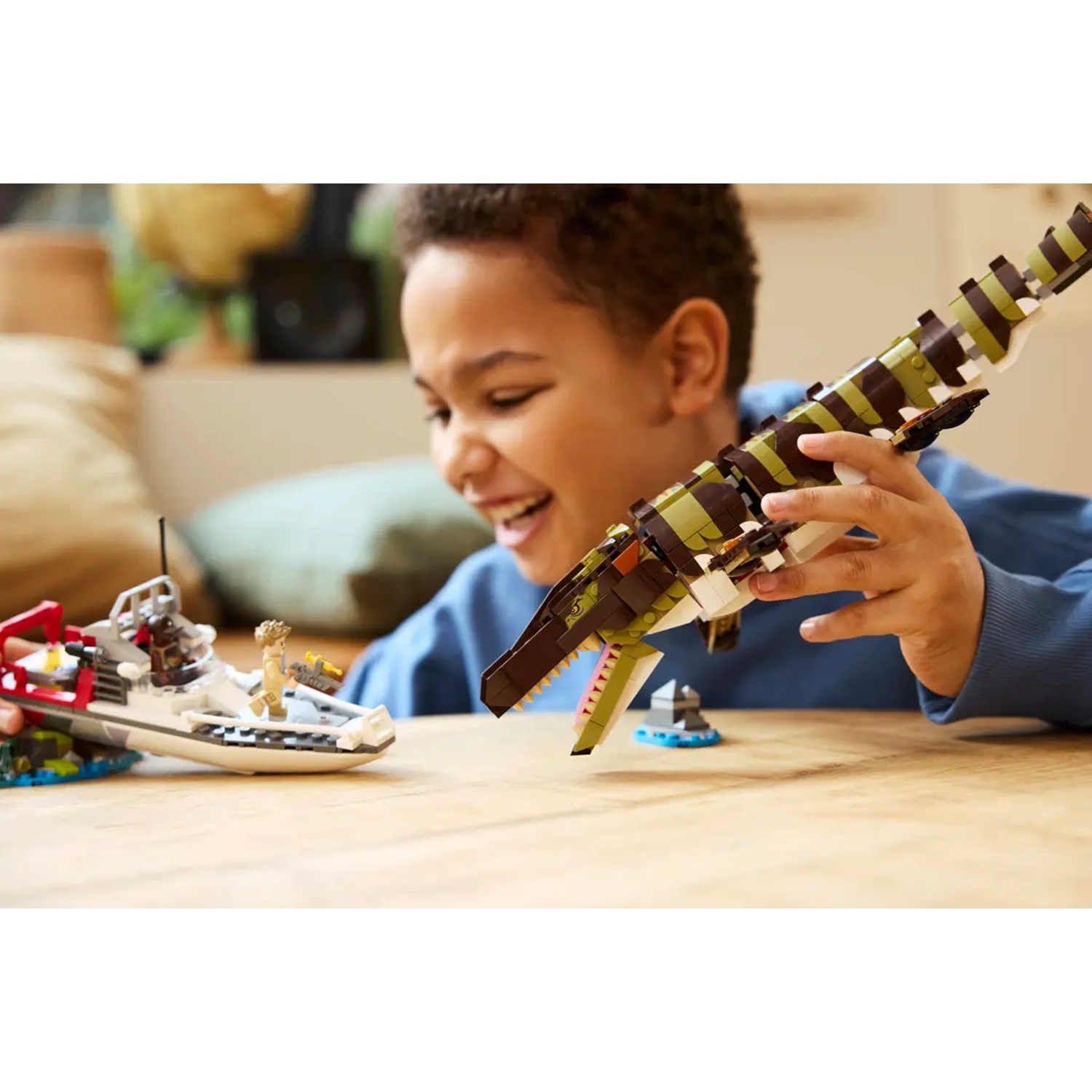 LEGO 76974 Jurassic World™ Mosasaurier: Die Bootmission