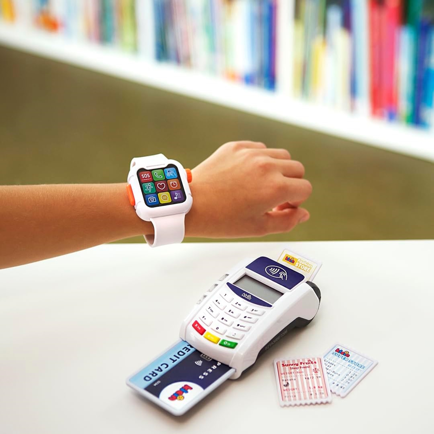 Theo Klein 7276 MM - PoS Terminal und Smart Watch, mit Licht, Soun