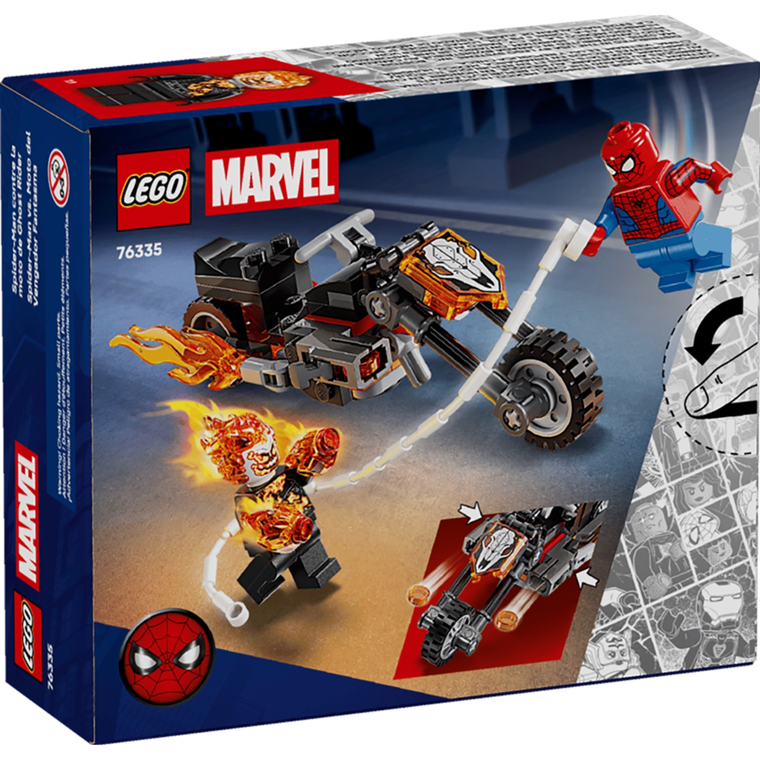 LEGO 76335 Spider-Man vs. Ghost Rider auf seinem Motorrad