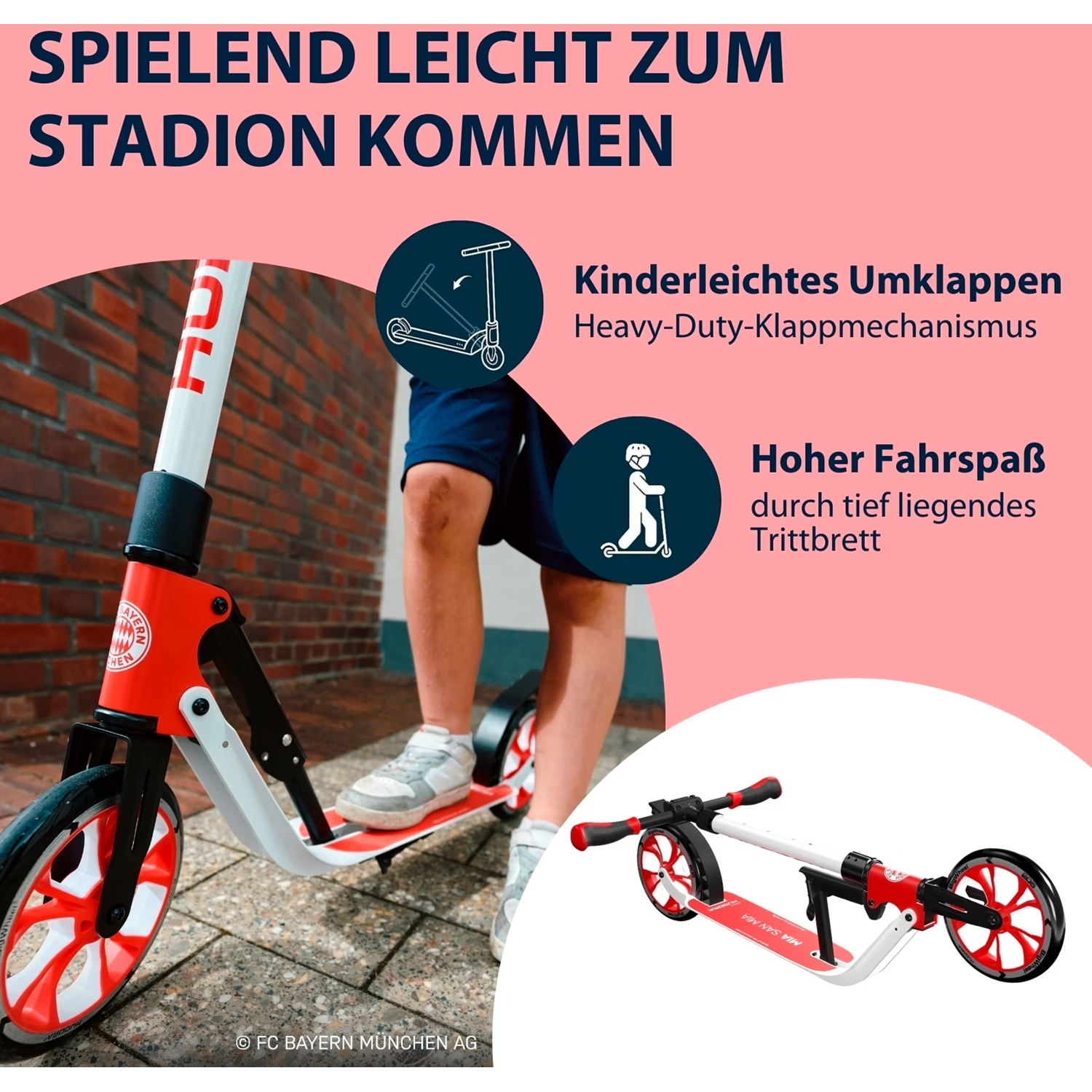 Hudora 14154 Big Wheel 205 Advanced, FC Bayern München