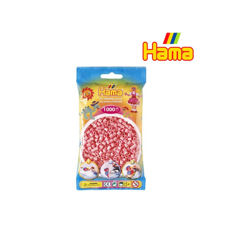 Hama 207-06 Perlenbeutel, 1000 Stck, hellrot