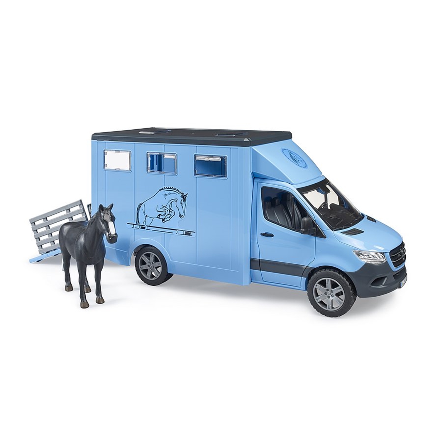 Bruder 02674 MB Sprinter Tiertransporter mit 1 Pferd