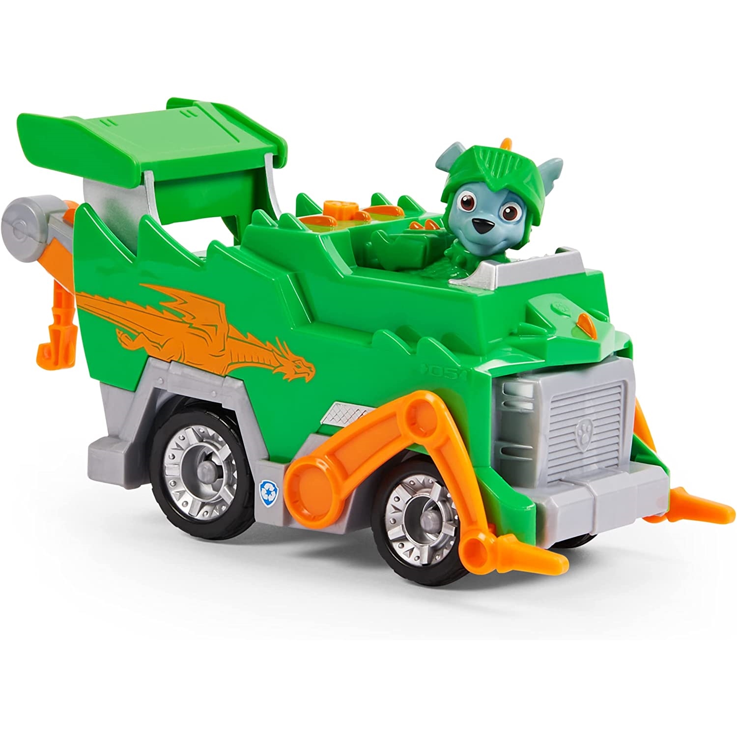Spin Master 6063588 Paw Patrol Rescue Knights Deluxe Fahrzeug Rocky