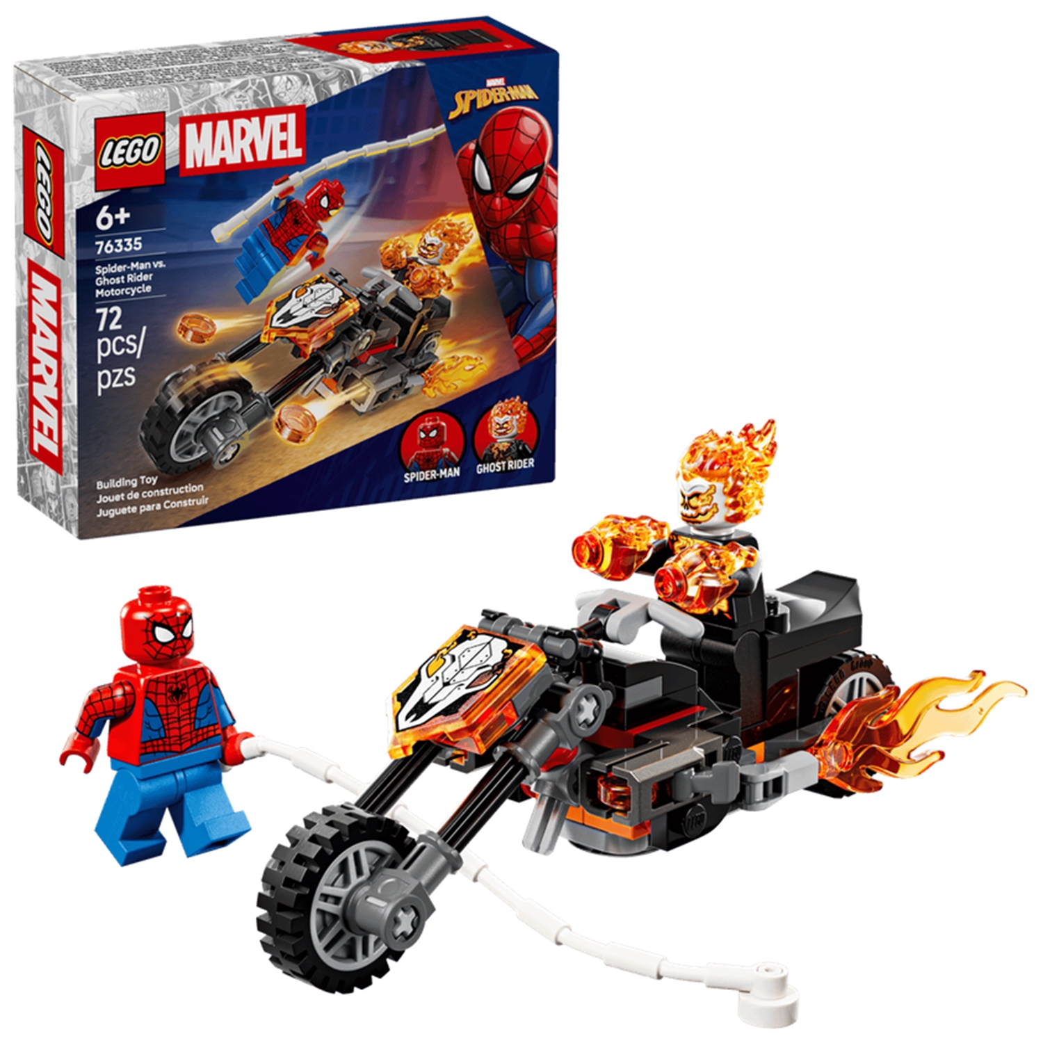 LEGO 76335 Spider-Man vs. Ghost Rider auf seinem Motorrad