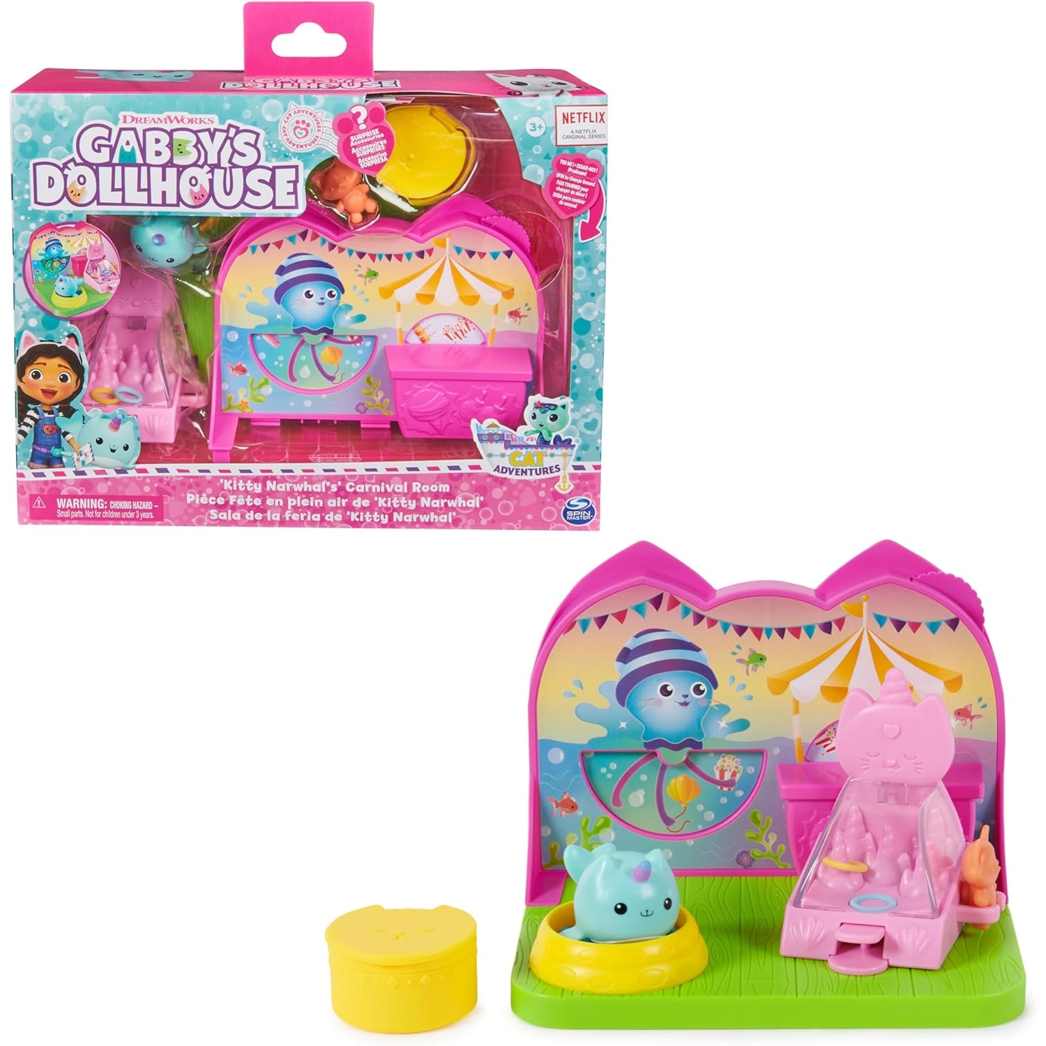 Spin Master 6068287 Gabby's Dollhouse – Deluxe Room - Carnival (Cat Ad