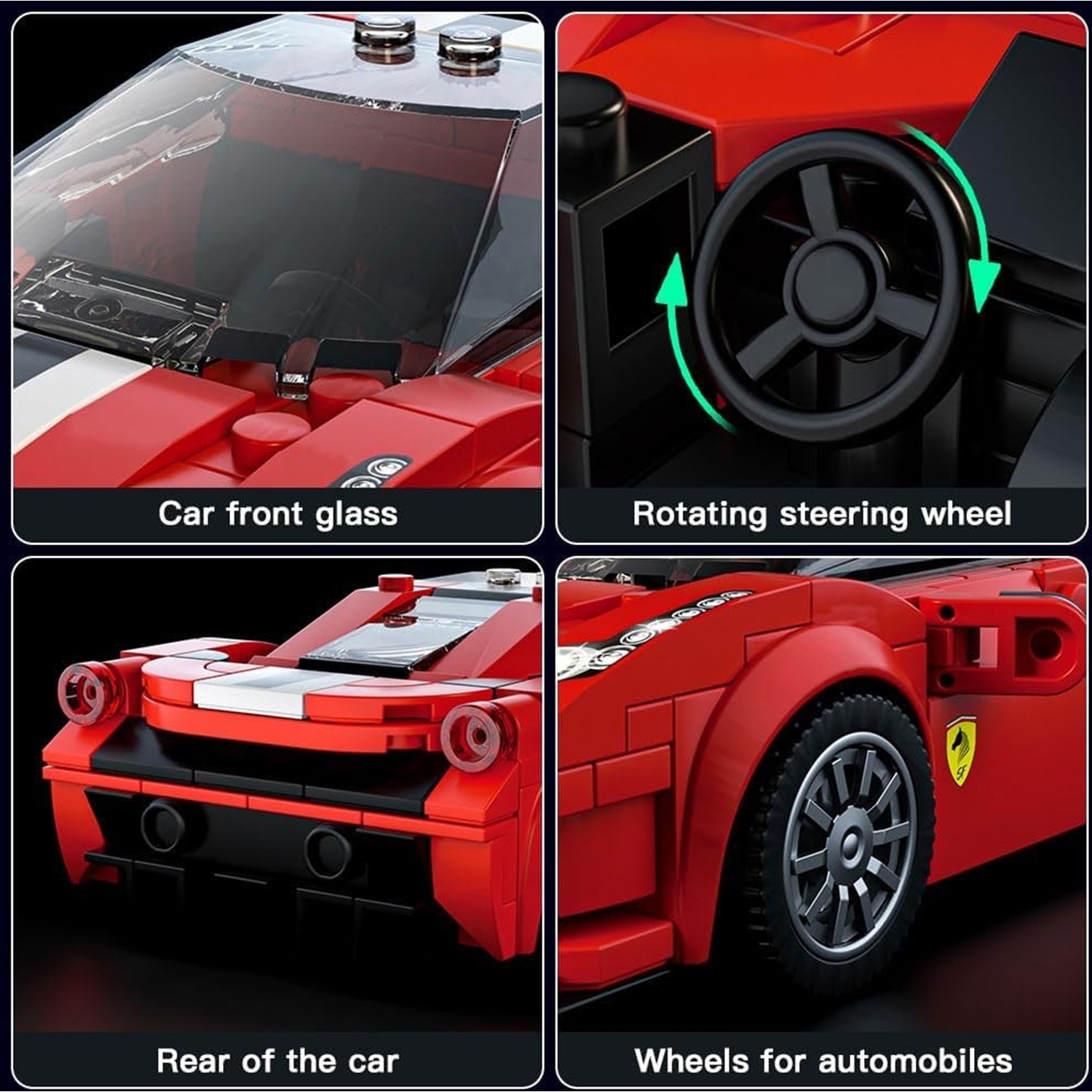 Mould King 27006 Sportwagen 488 GTB + Showcase