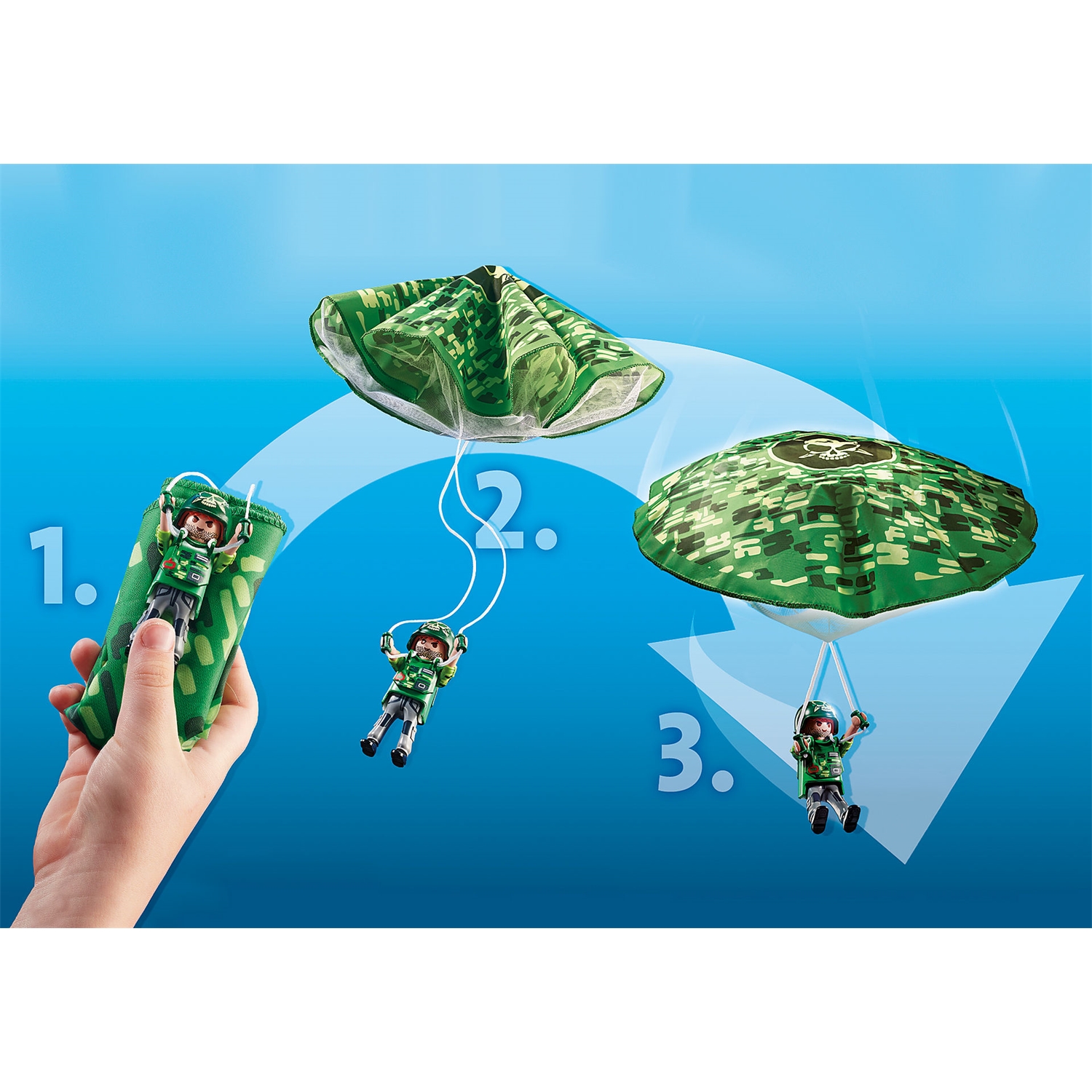PLAYMOBIL 70569 Polizei-Hubschrauber: Fallschirm-Verfolgung