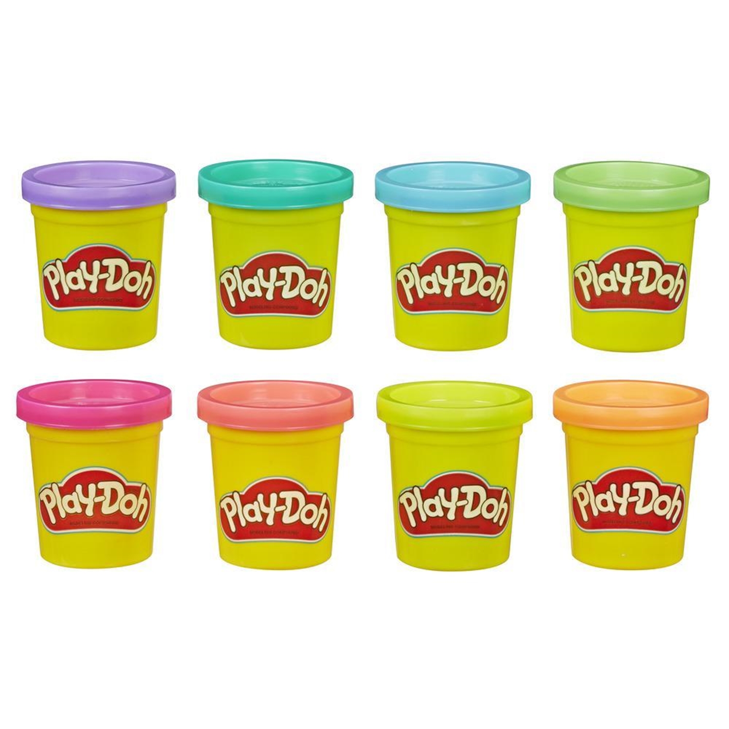 Hasbro E5063EU40 Play-Doh 8er-Pack Spielknete in 8 Neonfarben