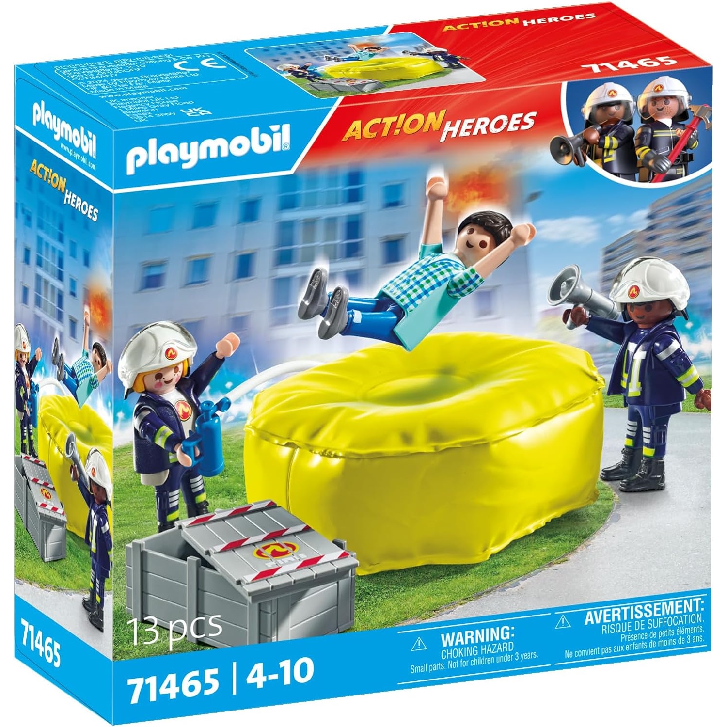 PLAYMOBIL 9463-71465 2er Set Feuerwehr-Leiterfahrzeug +