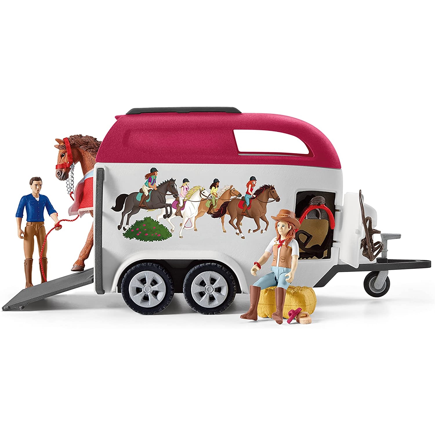 Schleich 42535 Horse Club Abenteuer mit Auto und Pferdeanhänger