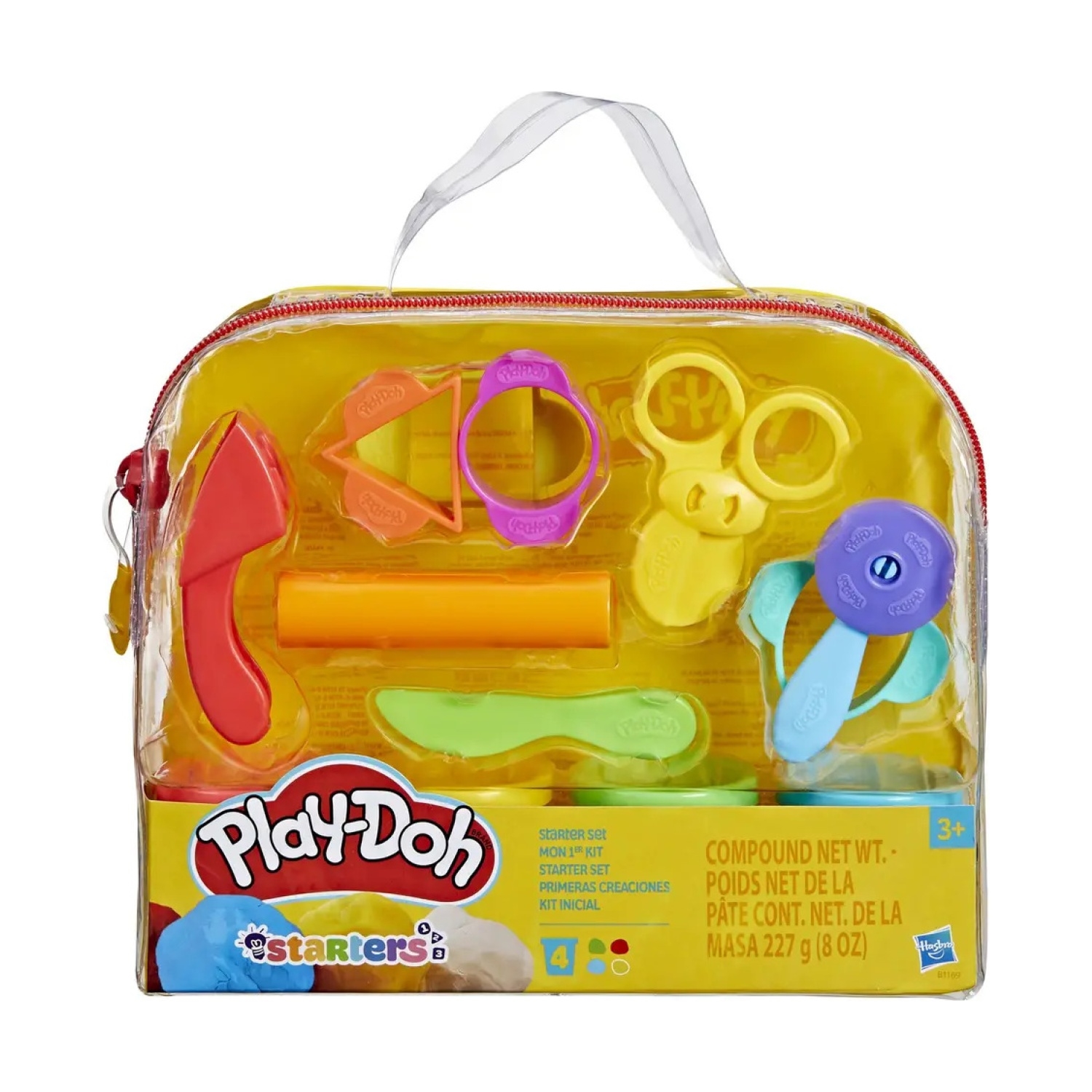 Hasbro B1169 Play-Doh Starter Set mit 4 Dosen und Acessoires