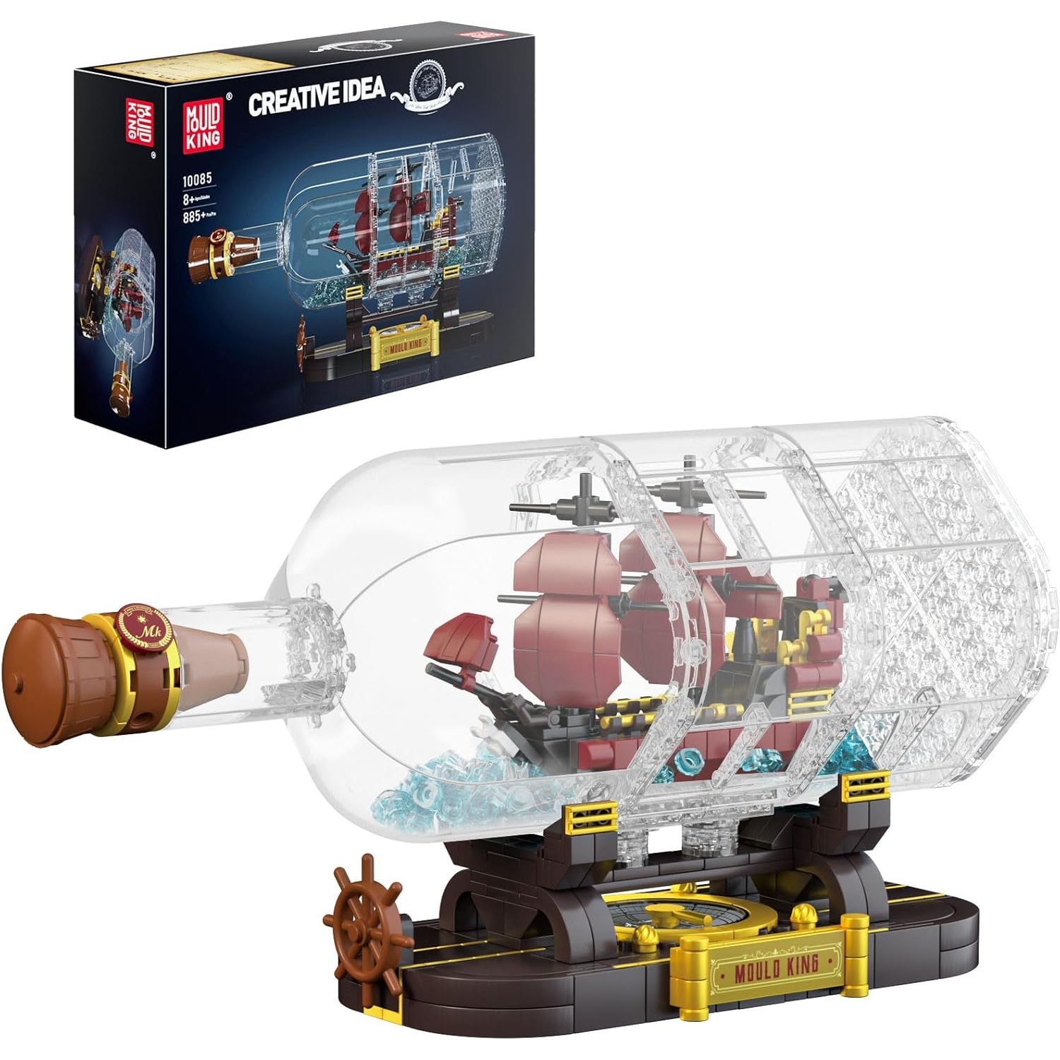 Mould King 10085 Piratenschiff "Revenge in a Bottle"