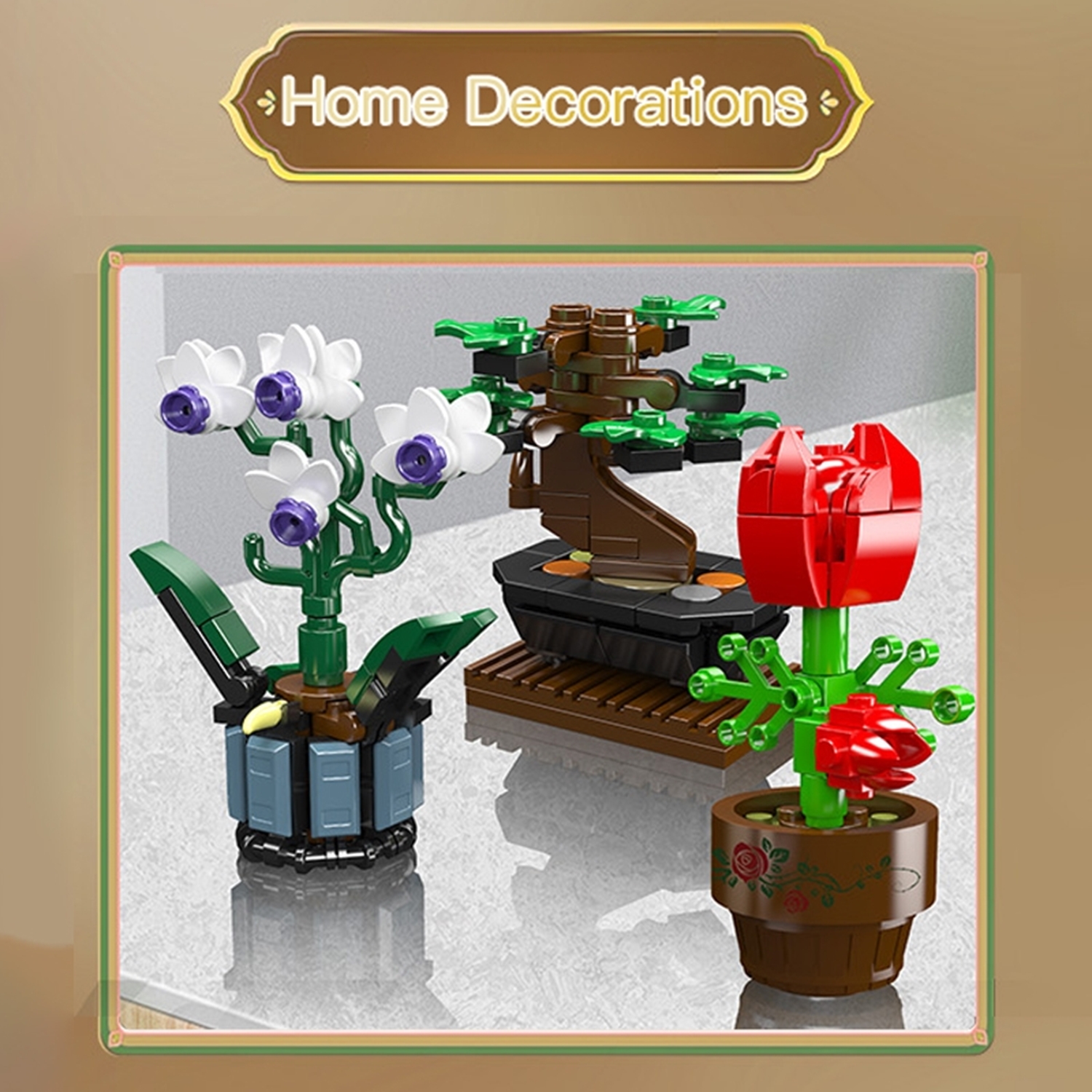 Mould King 24115 Mini-Topfpflanzen